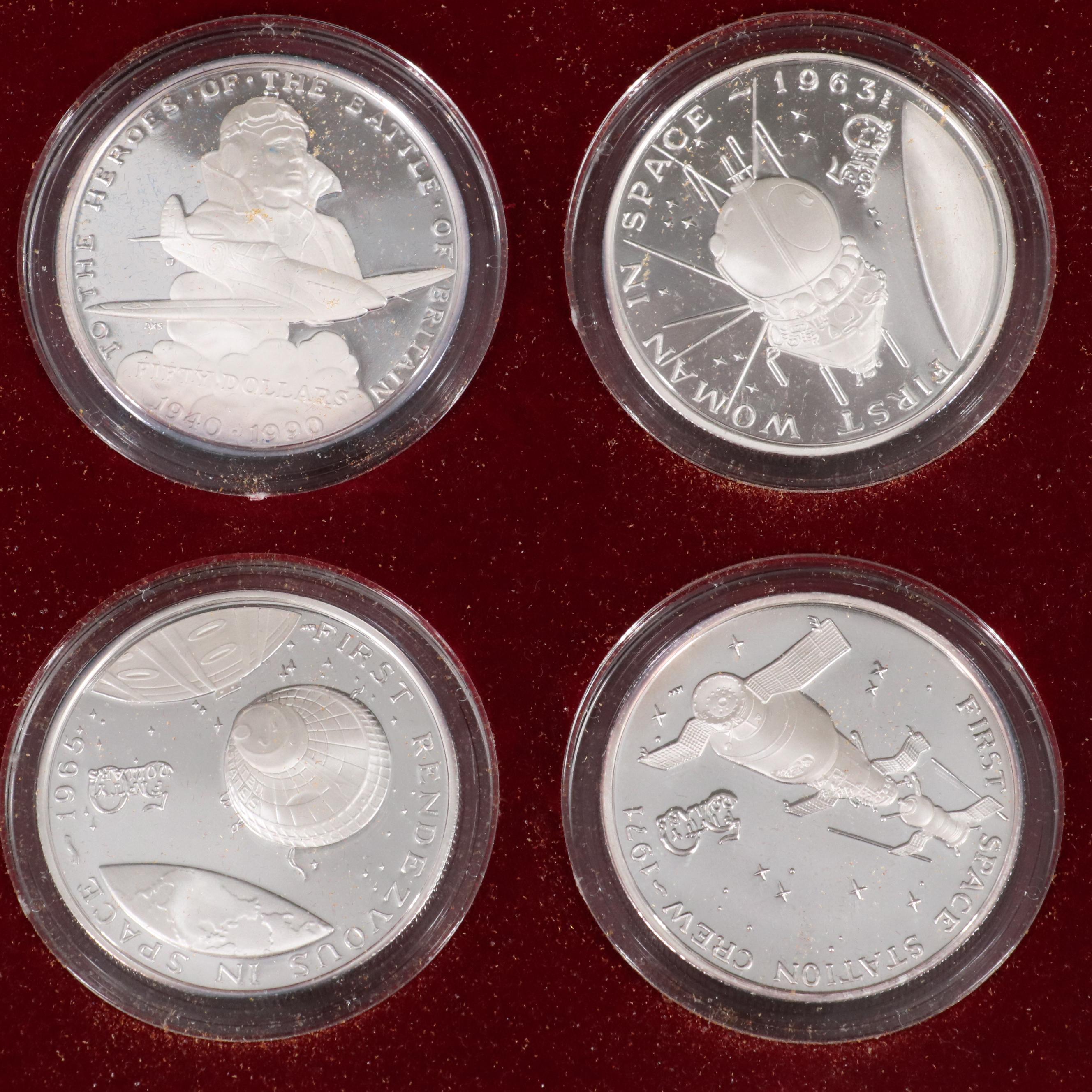 "The Milestones of Space Exploration" $50 Silver 1-Oz. Coin Set