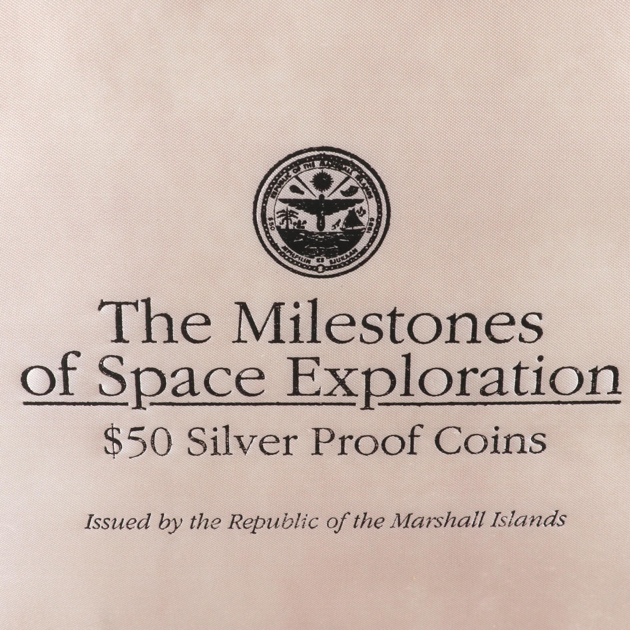 "The Milestones of Space Exploration" $50 Silver 1-Oz. Coin Set