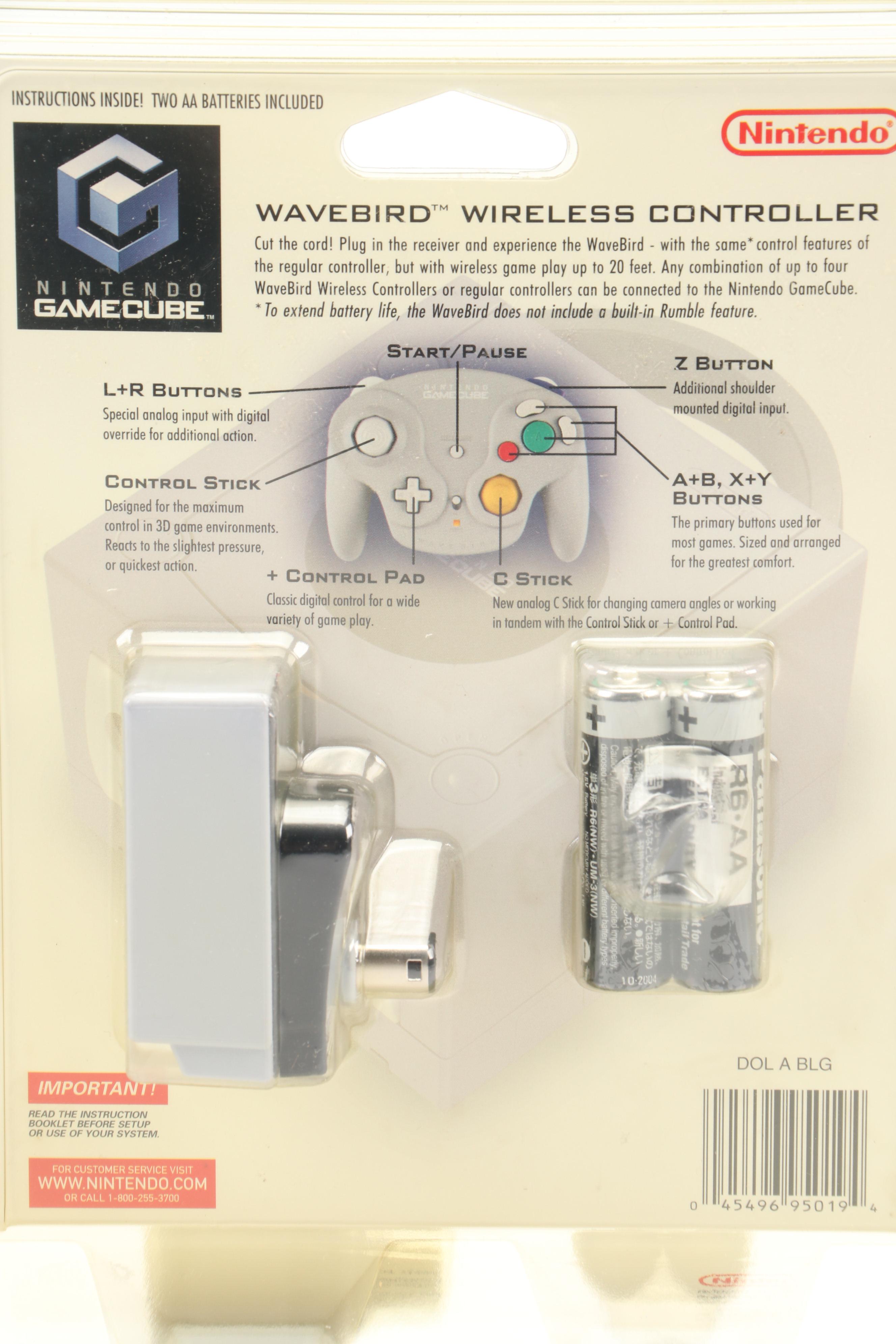 Sealed Wavebird Wireless Controllers for the Nintendo GameCube