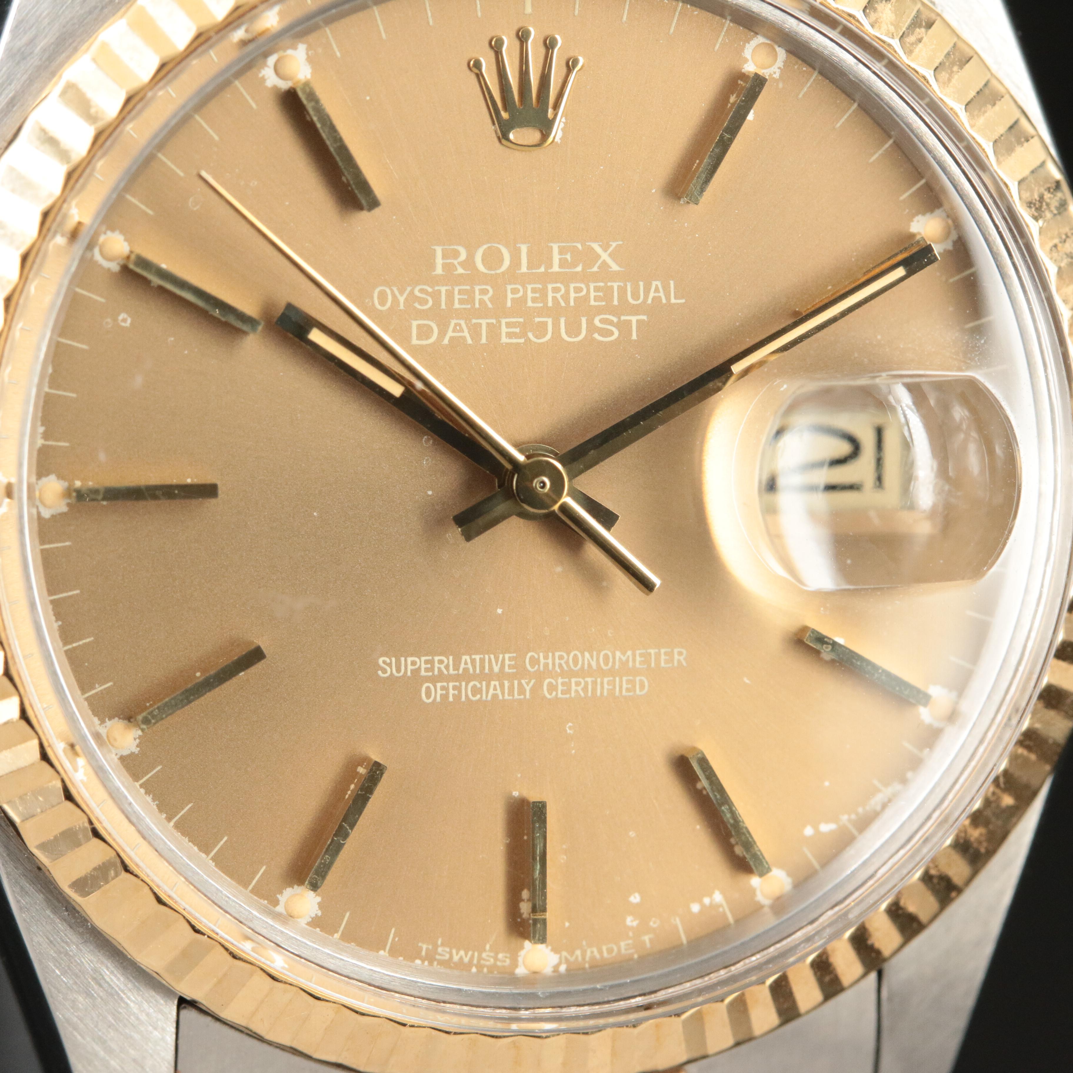 1985 Rolex Oyster Perpetual Datejust Watch