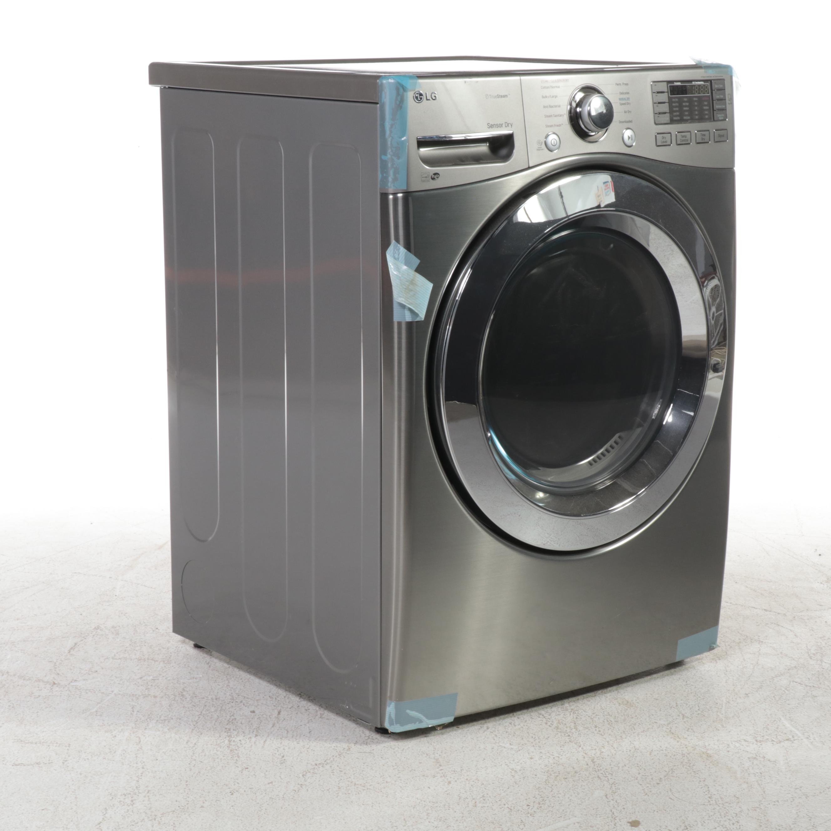 LG 7.4 Cu. Ft. Graphite True Stream Sensor Dry TrueSteam Dryer