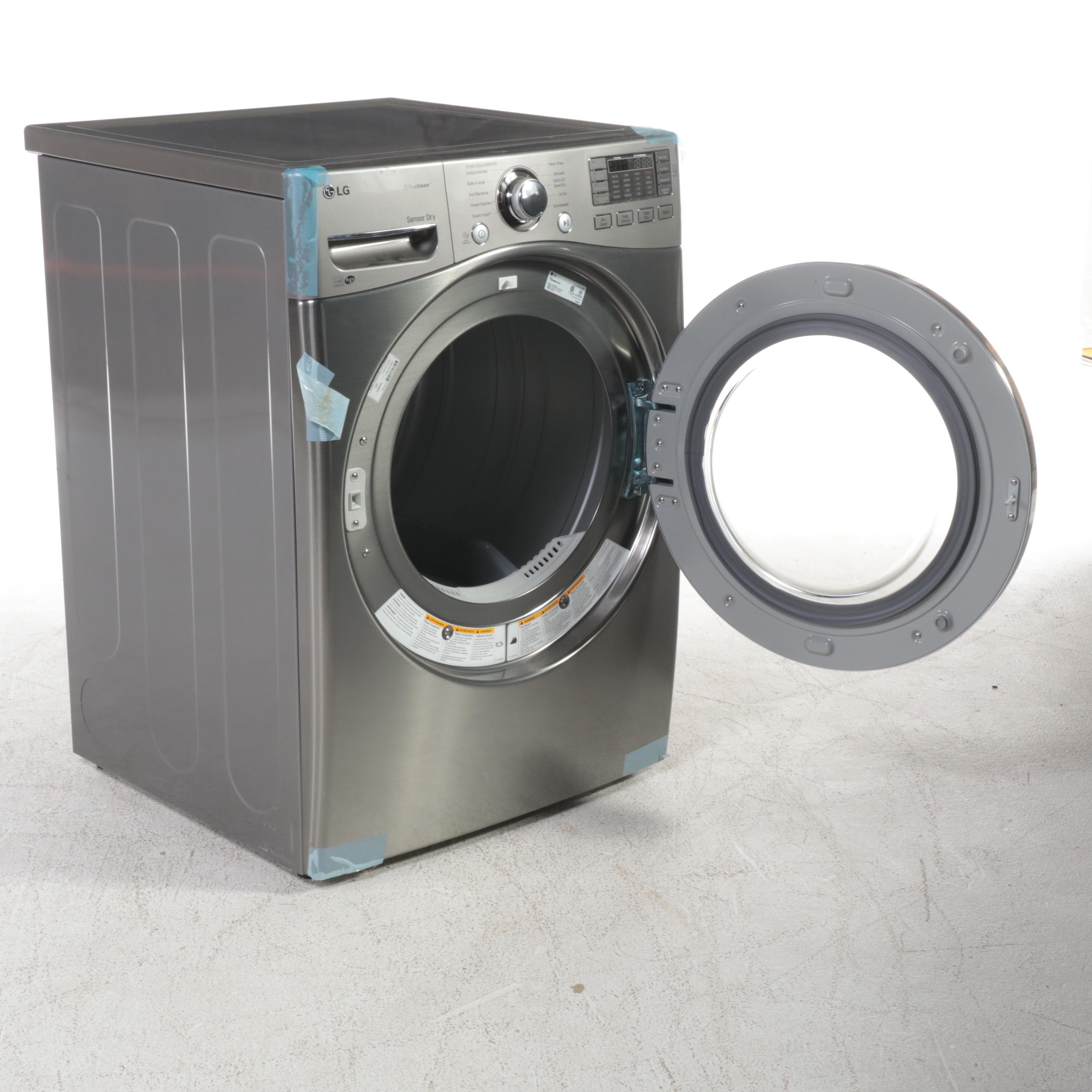 LG 7.4 Cu. Ft. Graphite True Stream Sensor Dry TrueSteam Dryer