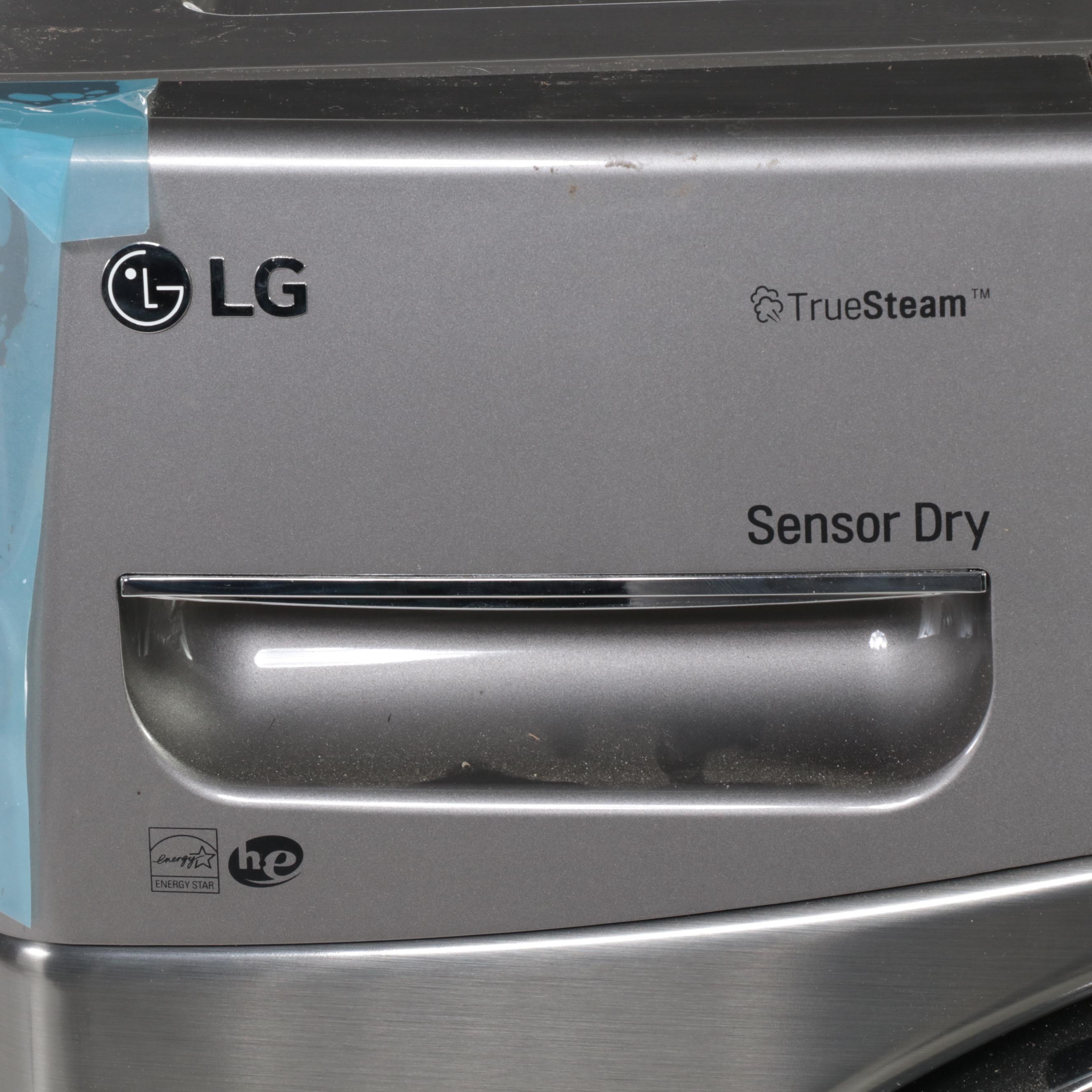 LG 7.4 Cu. Ft. Graphite True Stream Sensor Dry TrueSteam Dryer