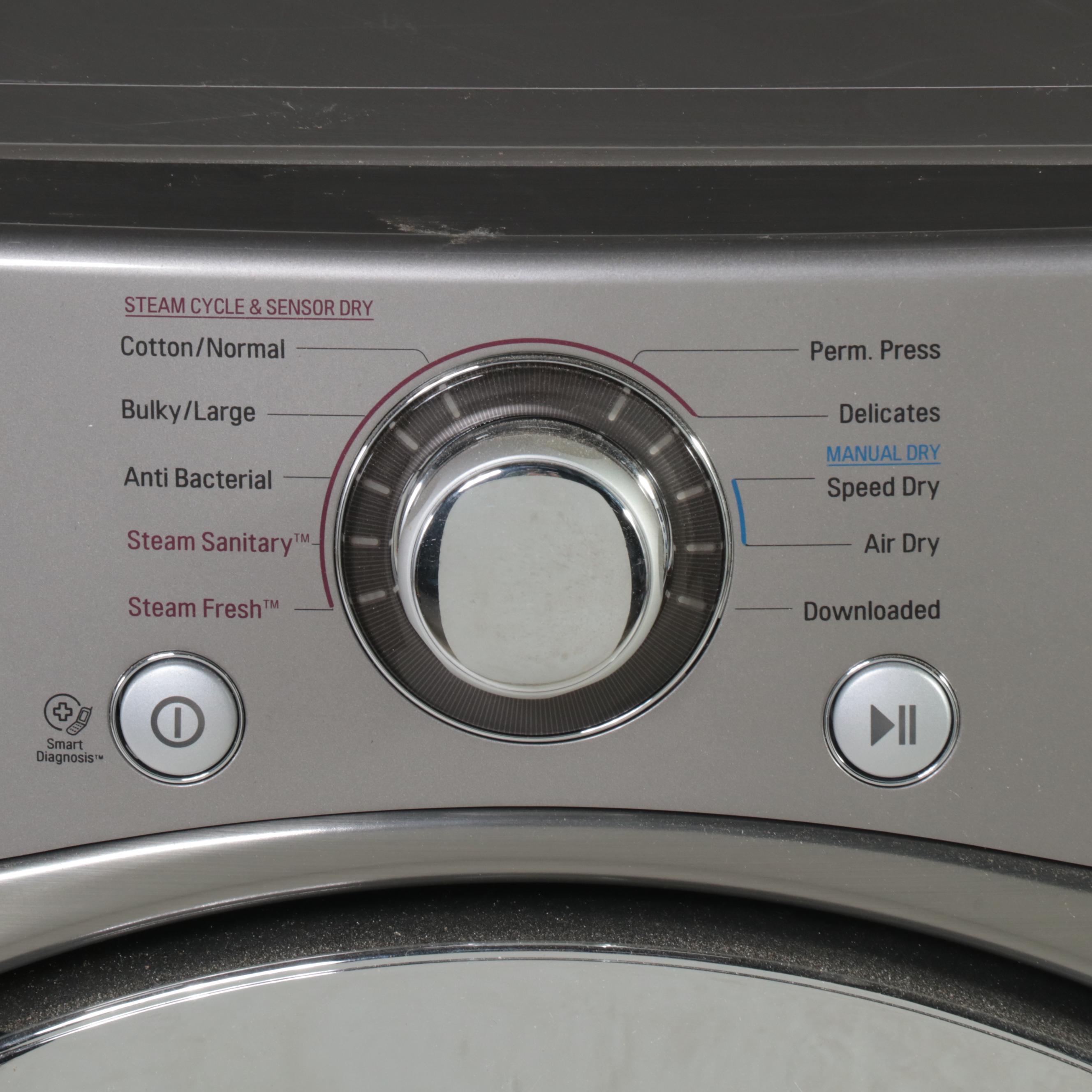 LG 7.4 Cu. Ft. Graphite True Stream Sensor Dry TrueSteam Dryer