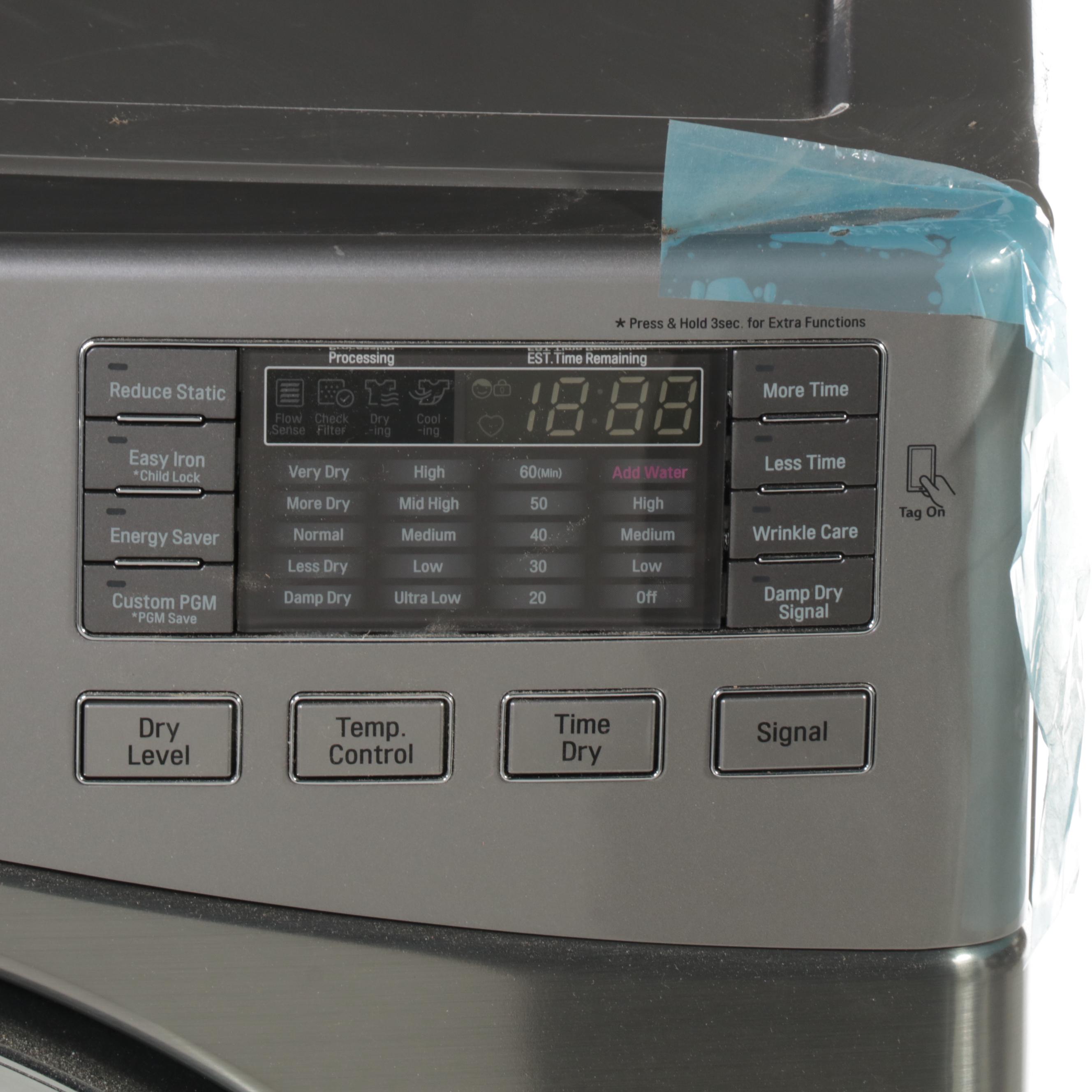 LG 7.4 Cu. Ft. Graphite True Stream Sensor Dry TrueSteam Dryer