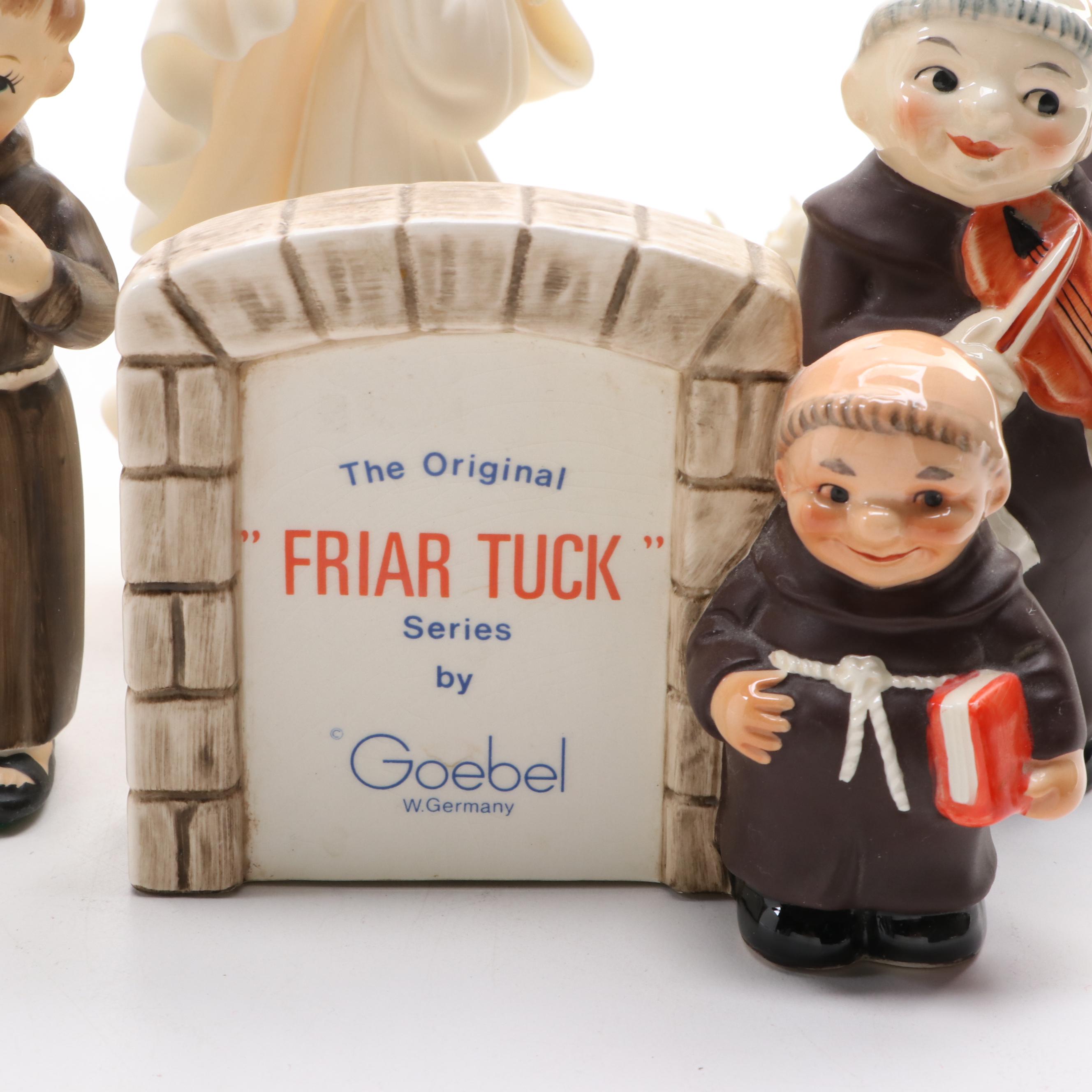Goebel Monk Salt and Pepper Shakers with Other Figurines and Decor
