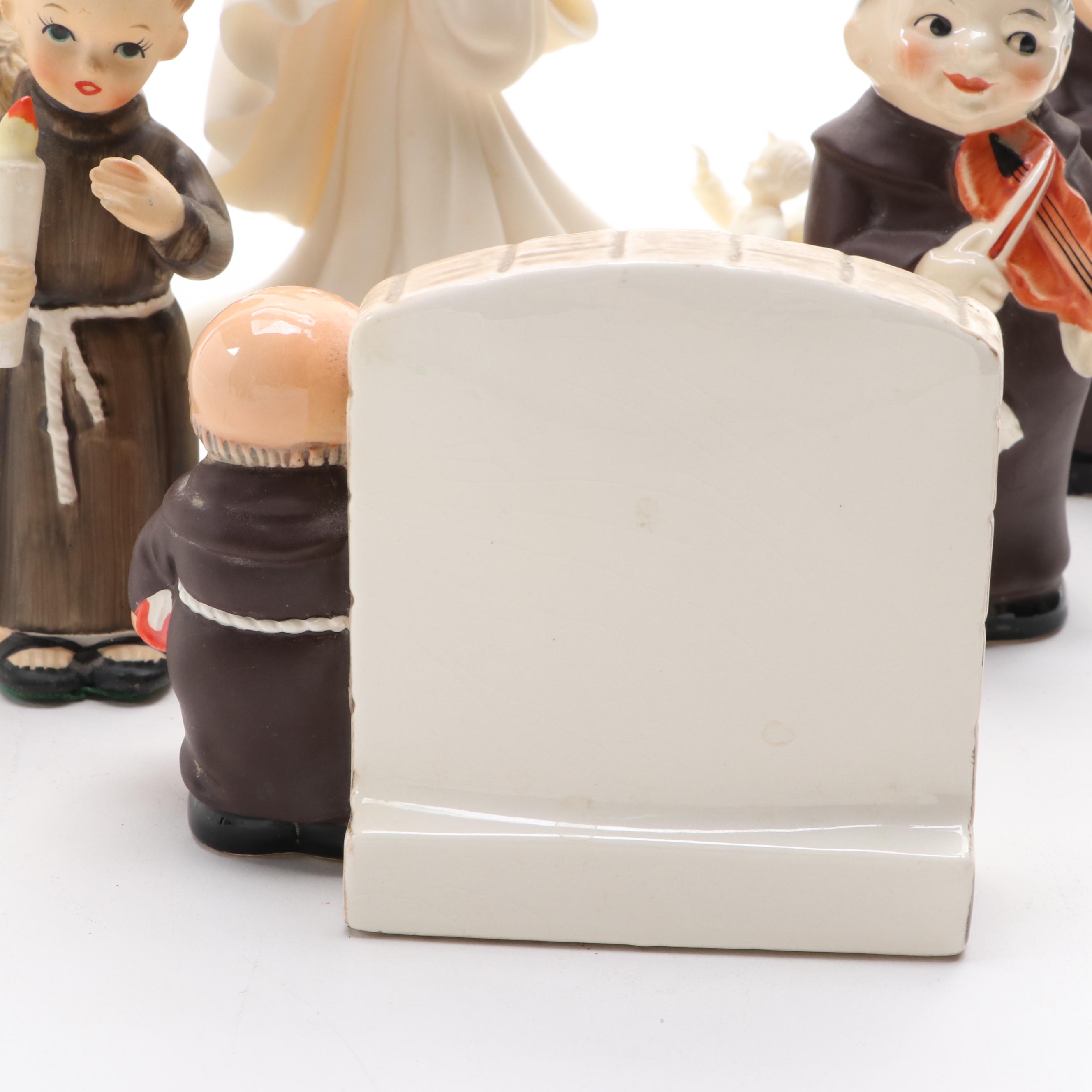 Goebel Monk Salt and Pepper Shakers with Other Figurines and Decor