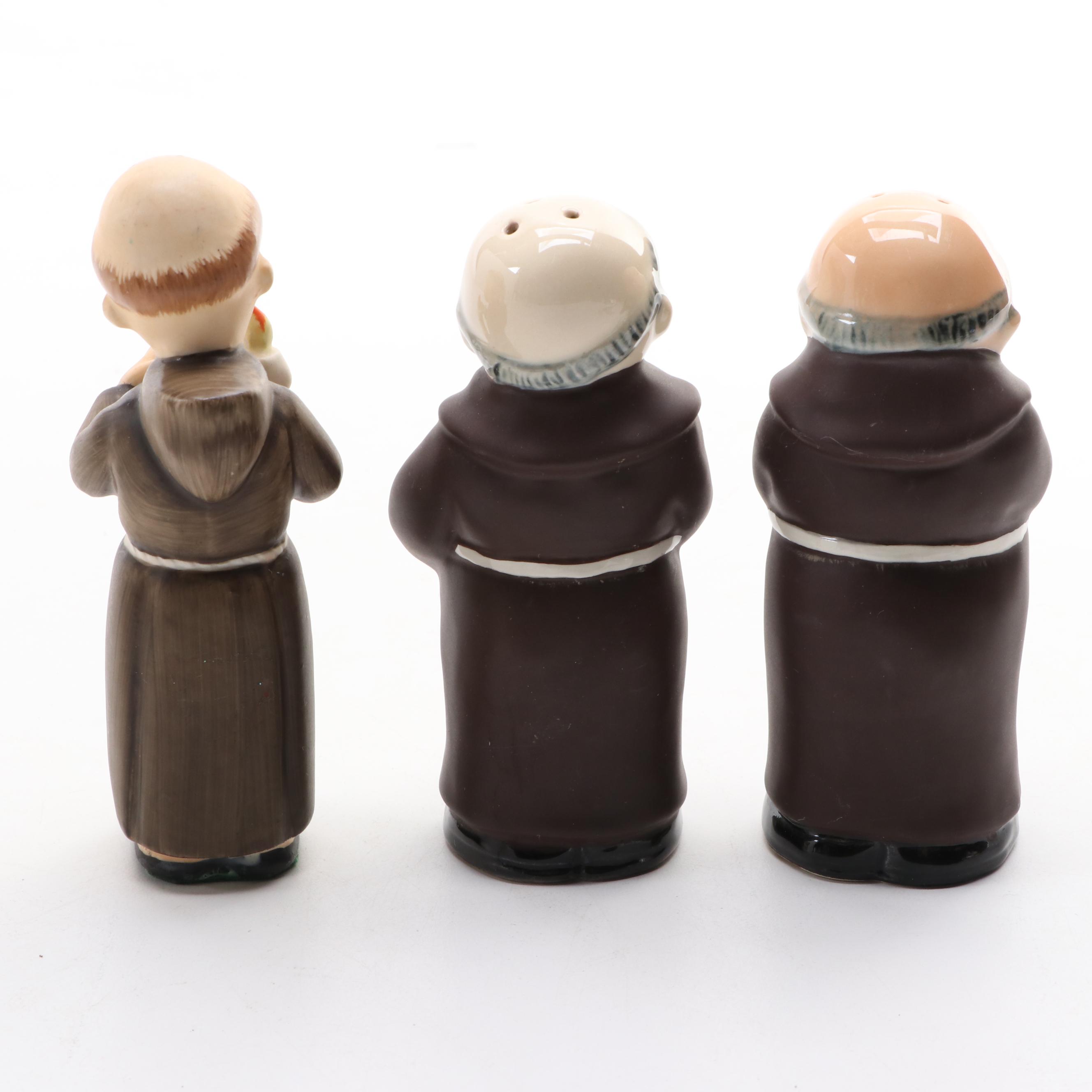 Goebel Monk Salt and Pepper Shakers with Other Figurines and Decor