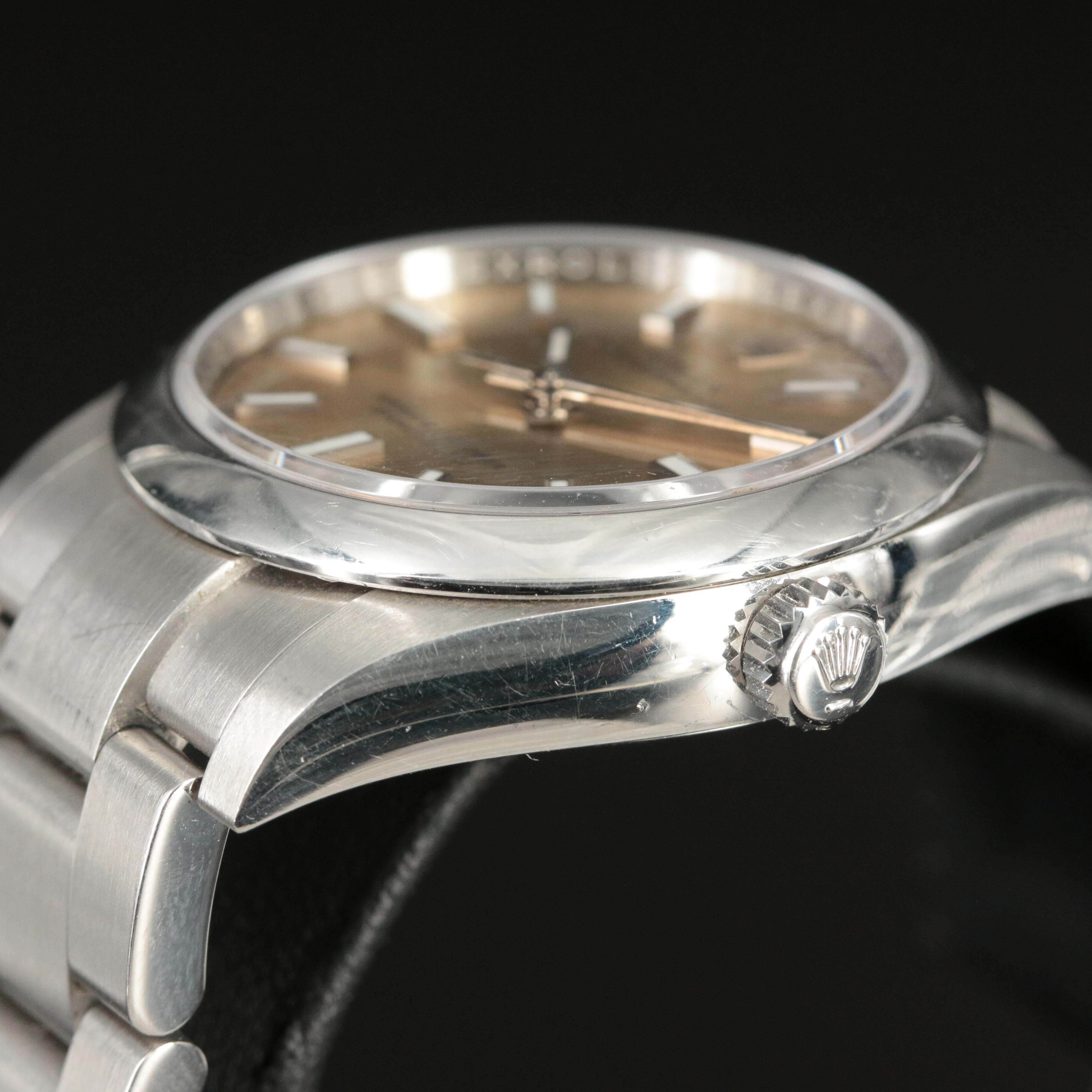 Rolex Oyster Perpetual 34 Pink Dial Watch