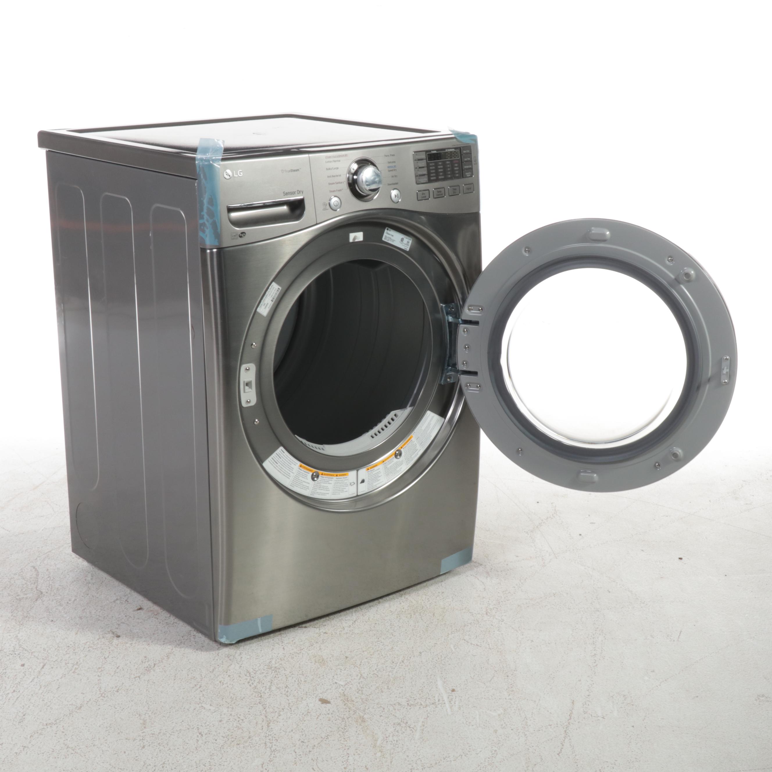LG 7.4 Cu. Ft. Graphite Steel True Stream Sensor Dry Electric Dryer