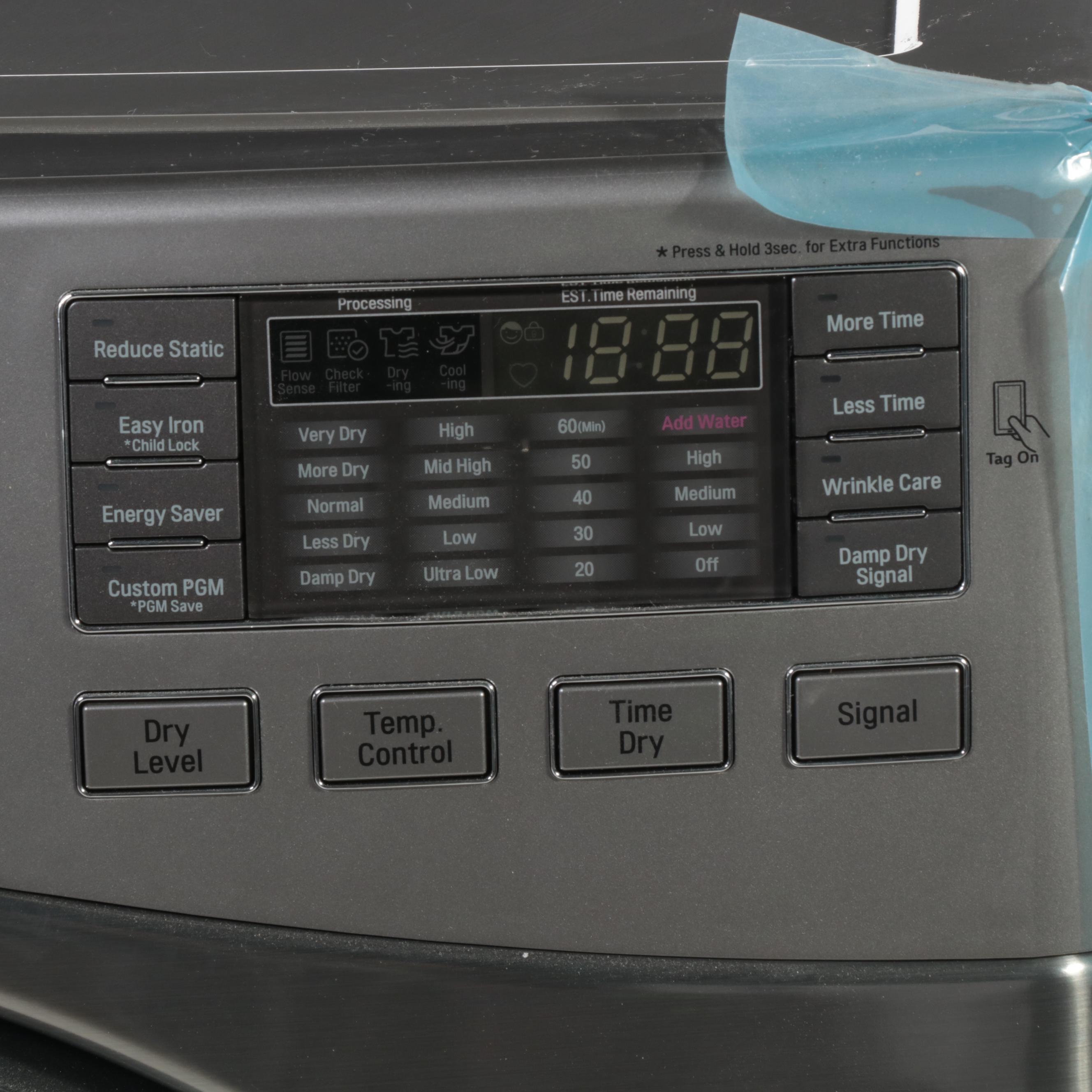 LG 7.4 Cu. Ft. Graphite Steel True Stream Sensor Dry Electric Dryer