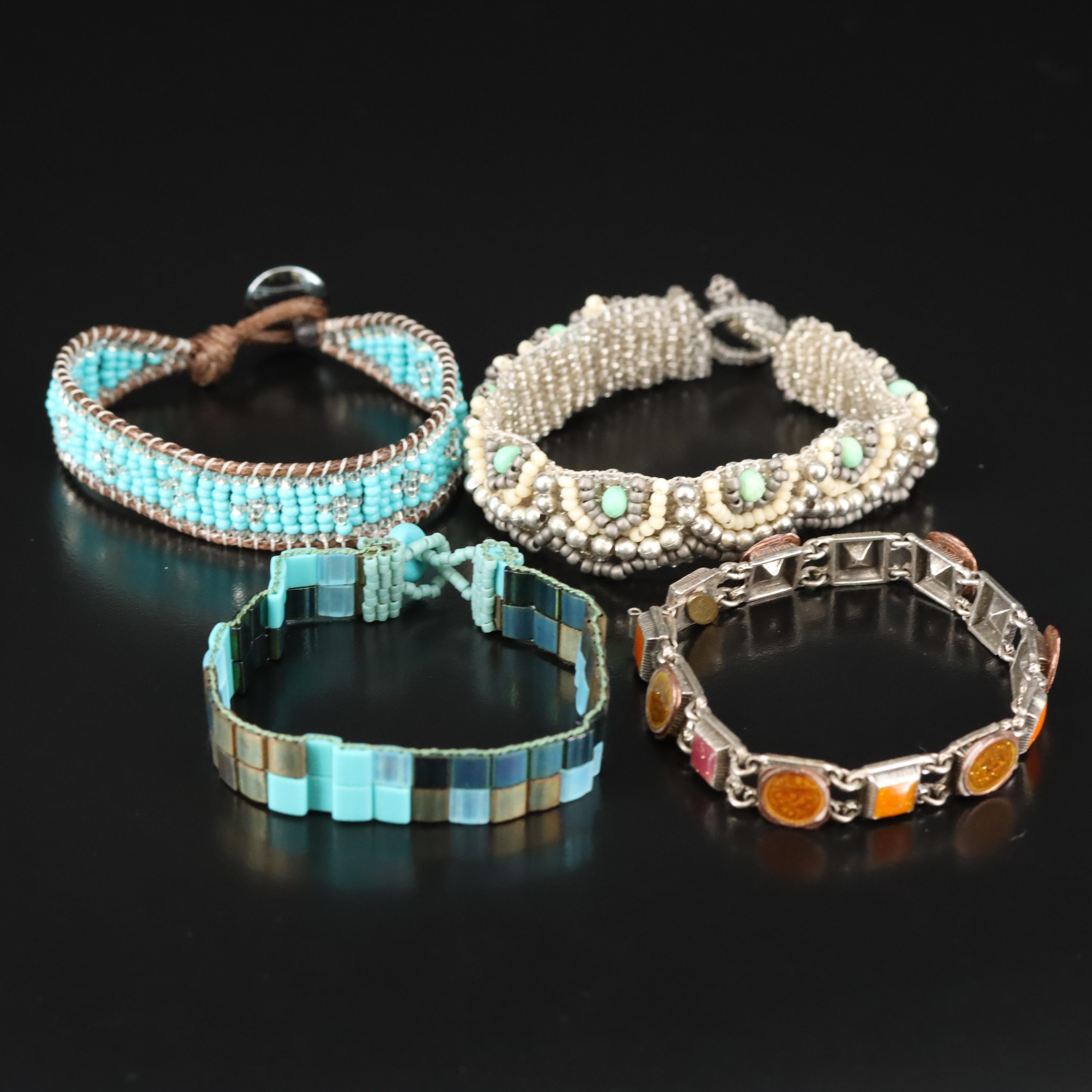 Turquoise Earrings and Sterling Enamel Heart Featured in Jewelry Lot