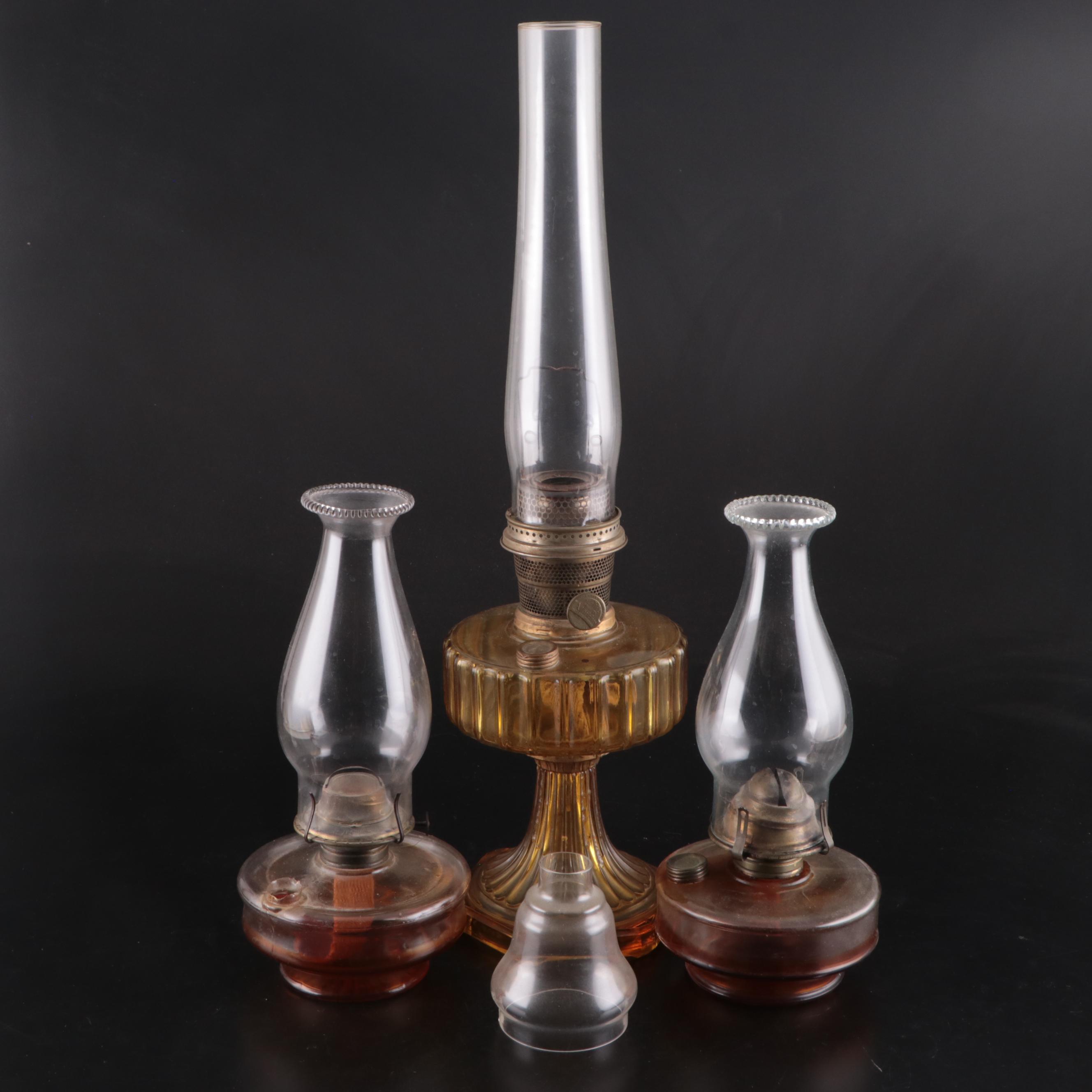 Mantle Lamp Co. Aladdin Model B Oil Lamp and More, 20th Century