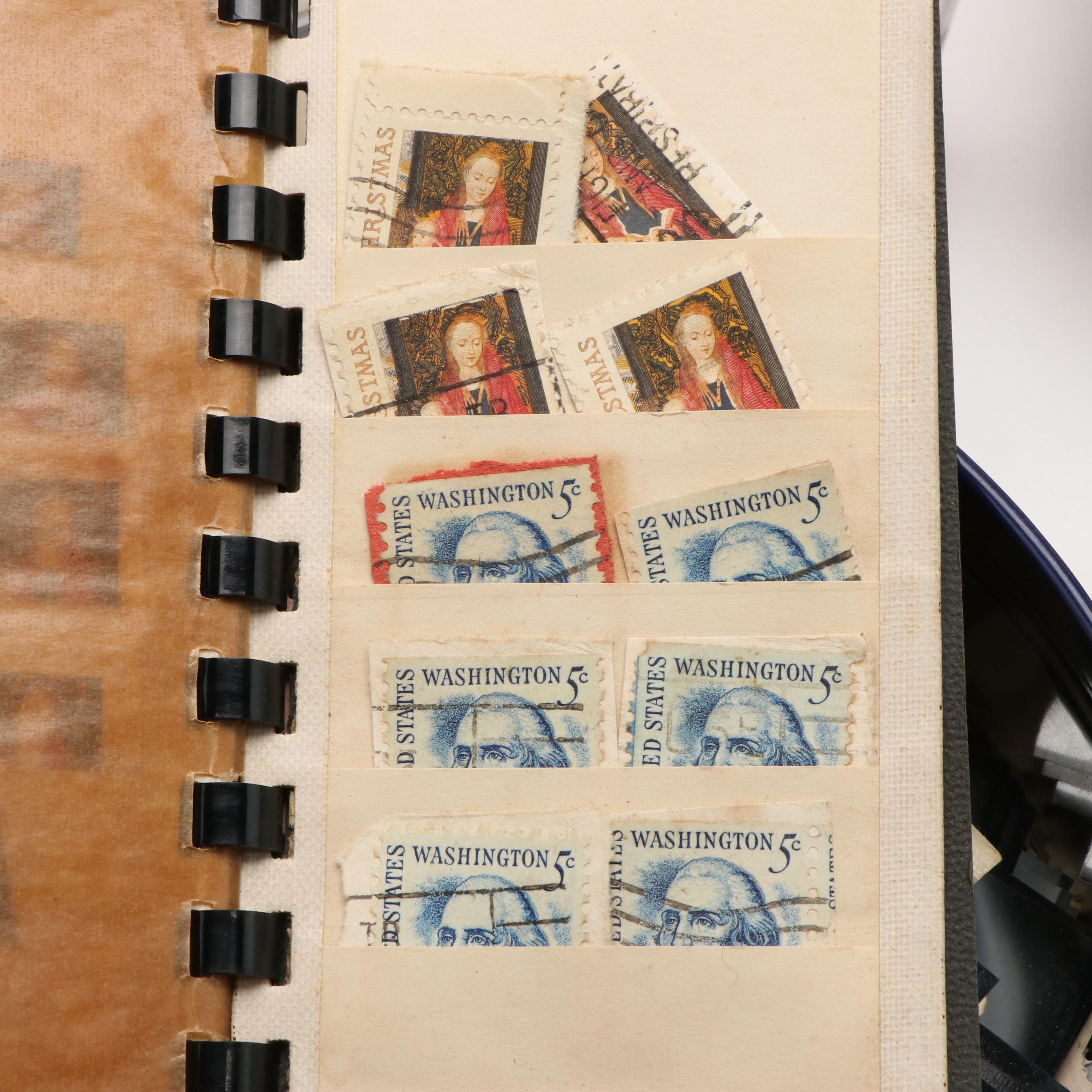 Large Assortment of Vintage World Postage Stamps