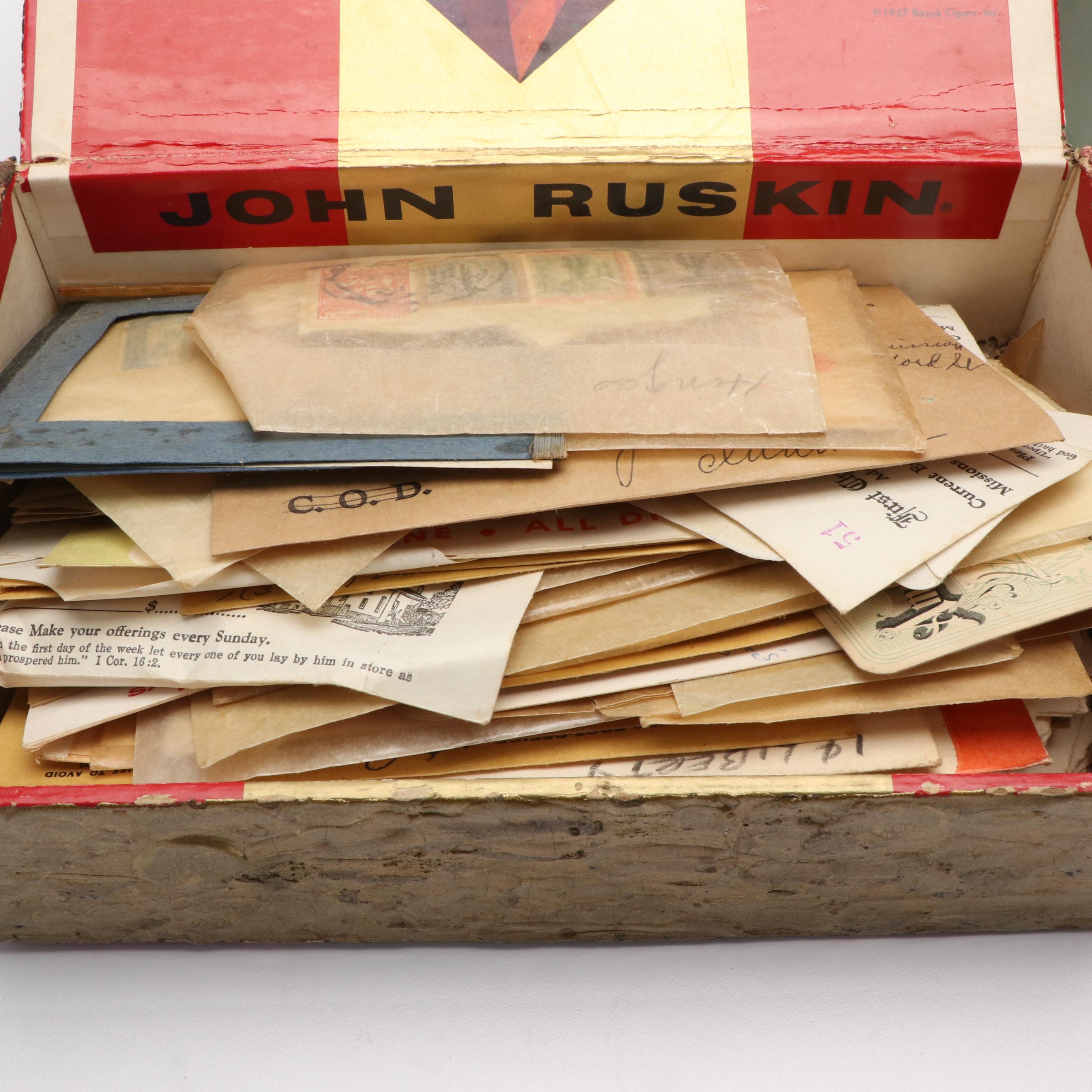 Large Assortment of Vintage World Postage Stamps