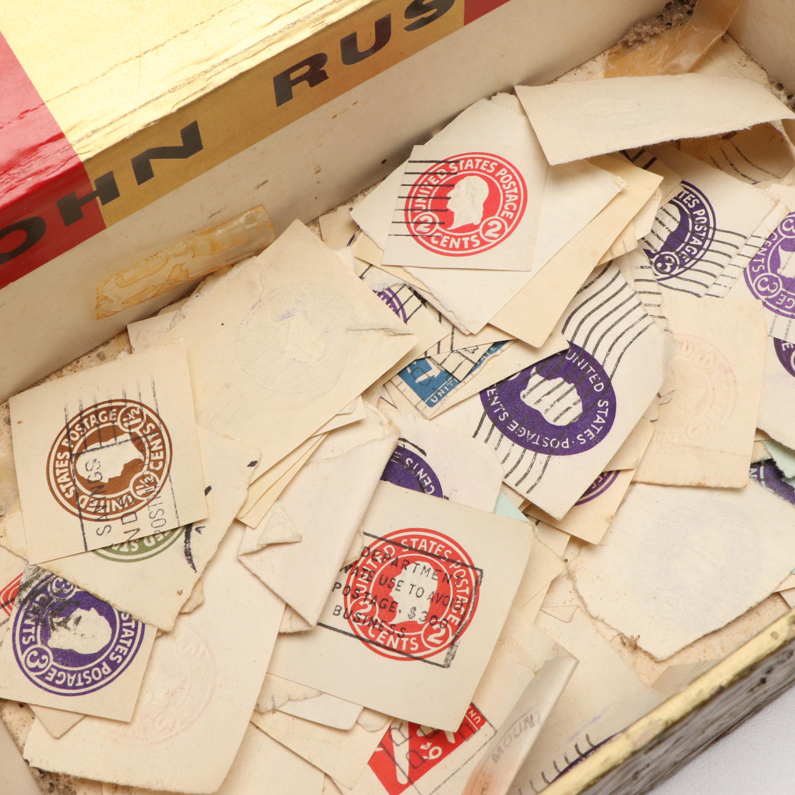 Large Assortment of Vintage World Postage Stamps