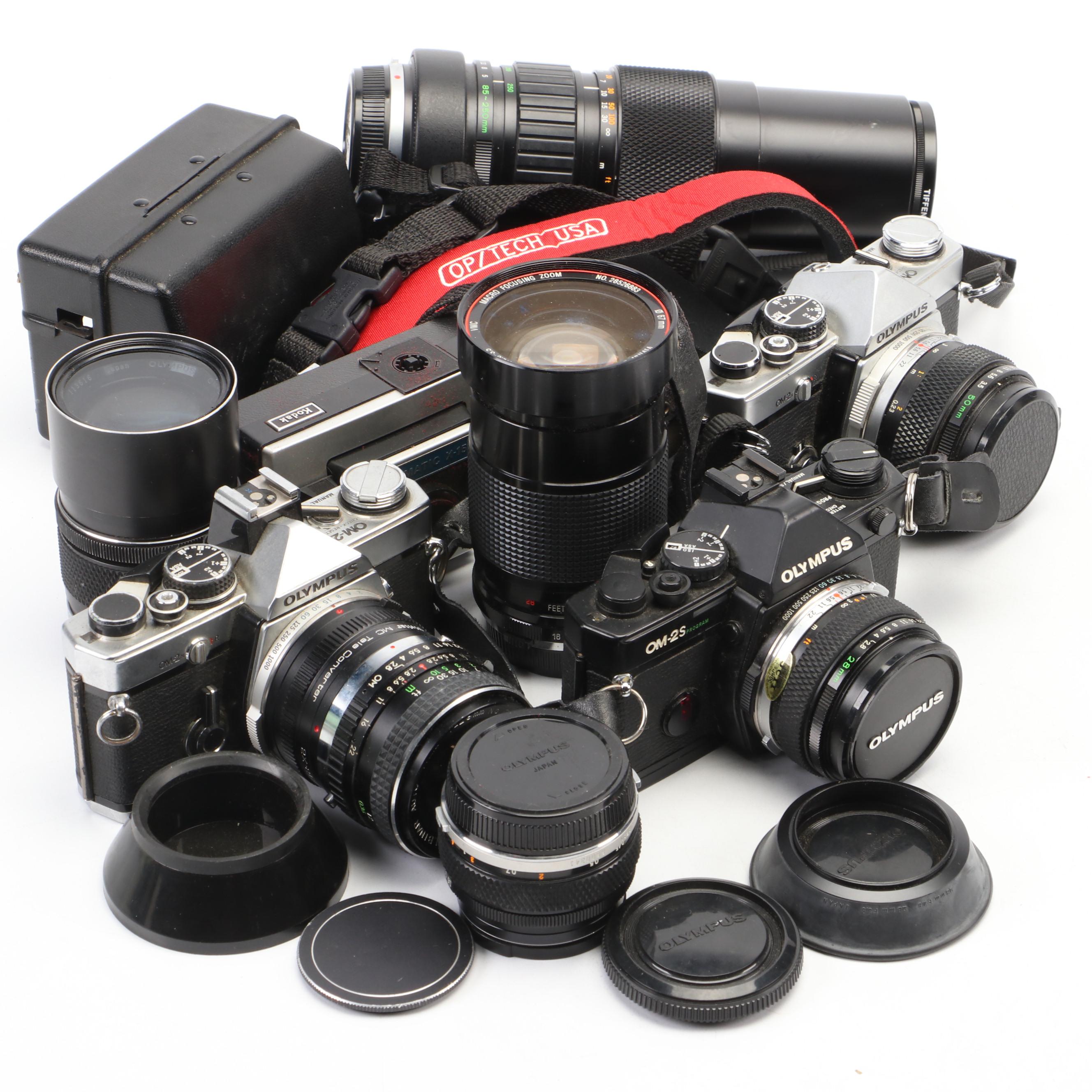 Olympus OM-2 and OM-2S Still Cameras and Lenses, Vintage