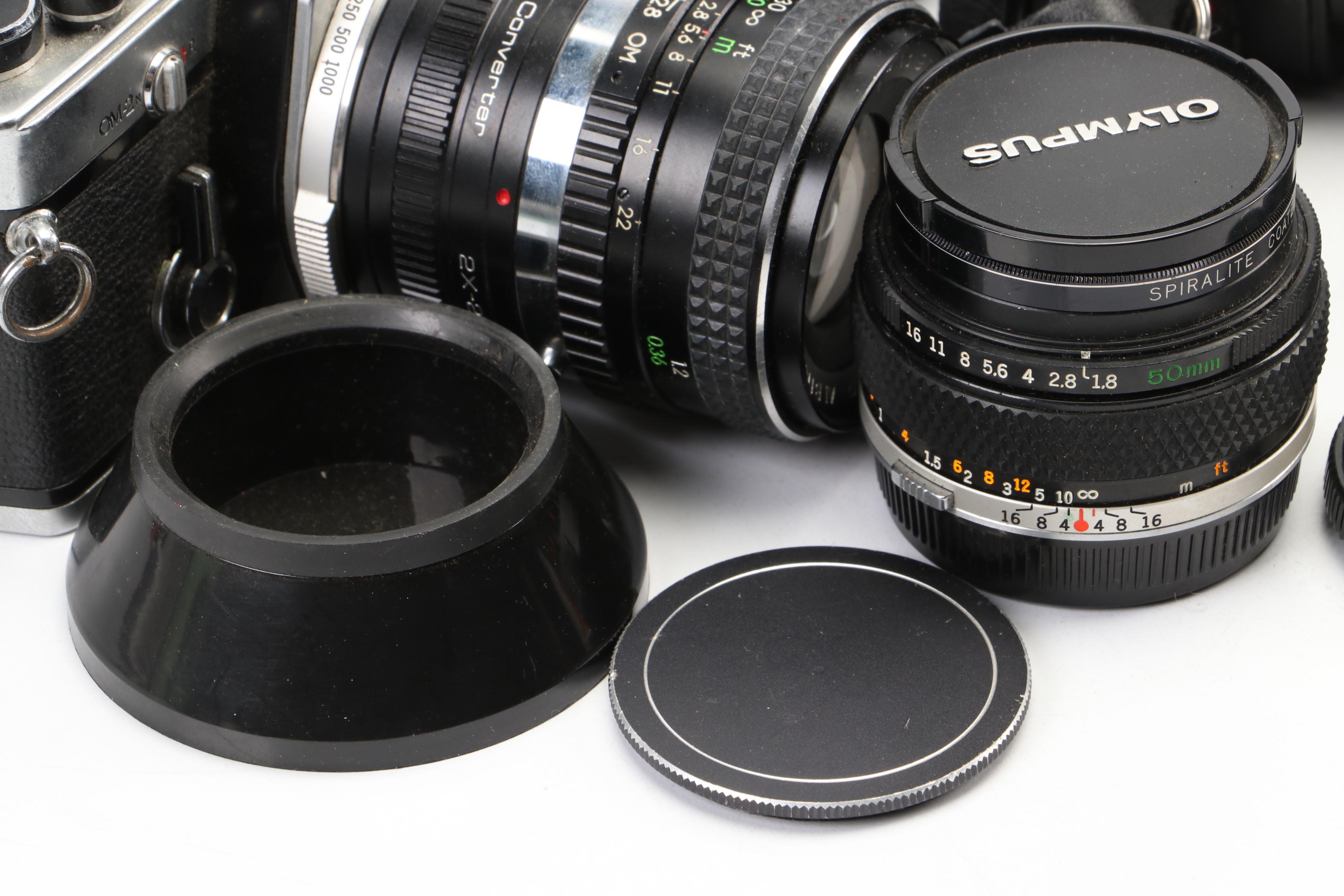 Olympus OM-2 and OM-2S Still Cameras and Lenses, Vintage