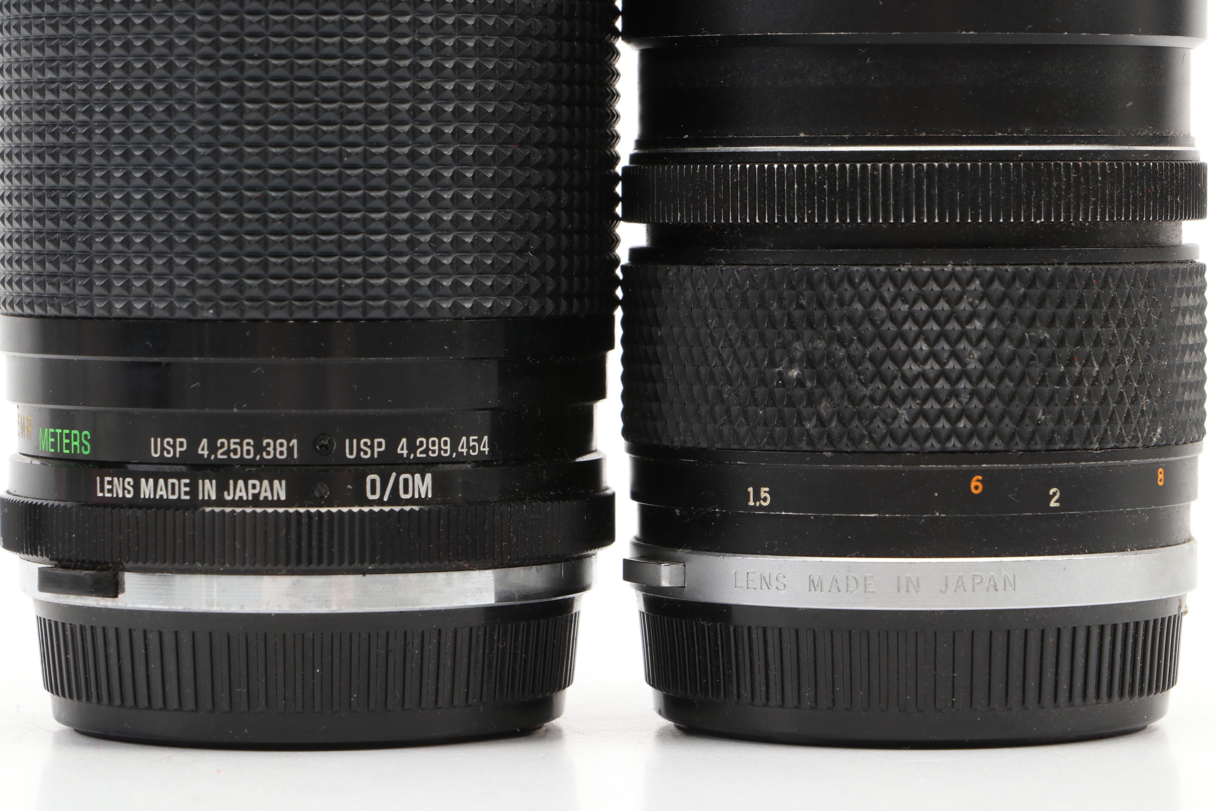 Olympus OM-2 and OM-2S Still Cameras and Lenses, Vintage