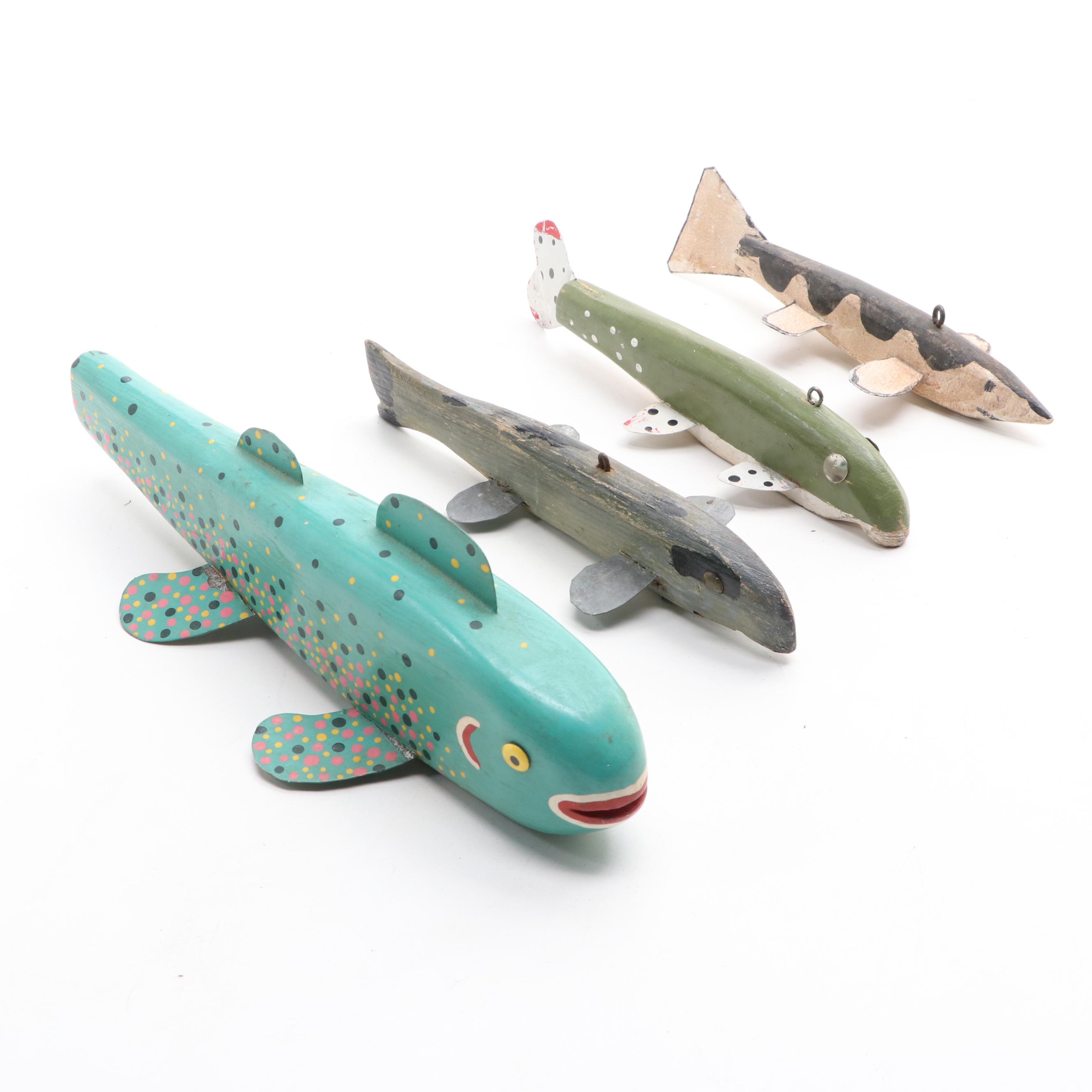 HandCrafted Wooden Fishing Lures, Mid20th Century EBTH