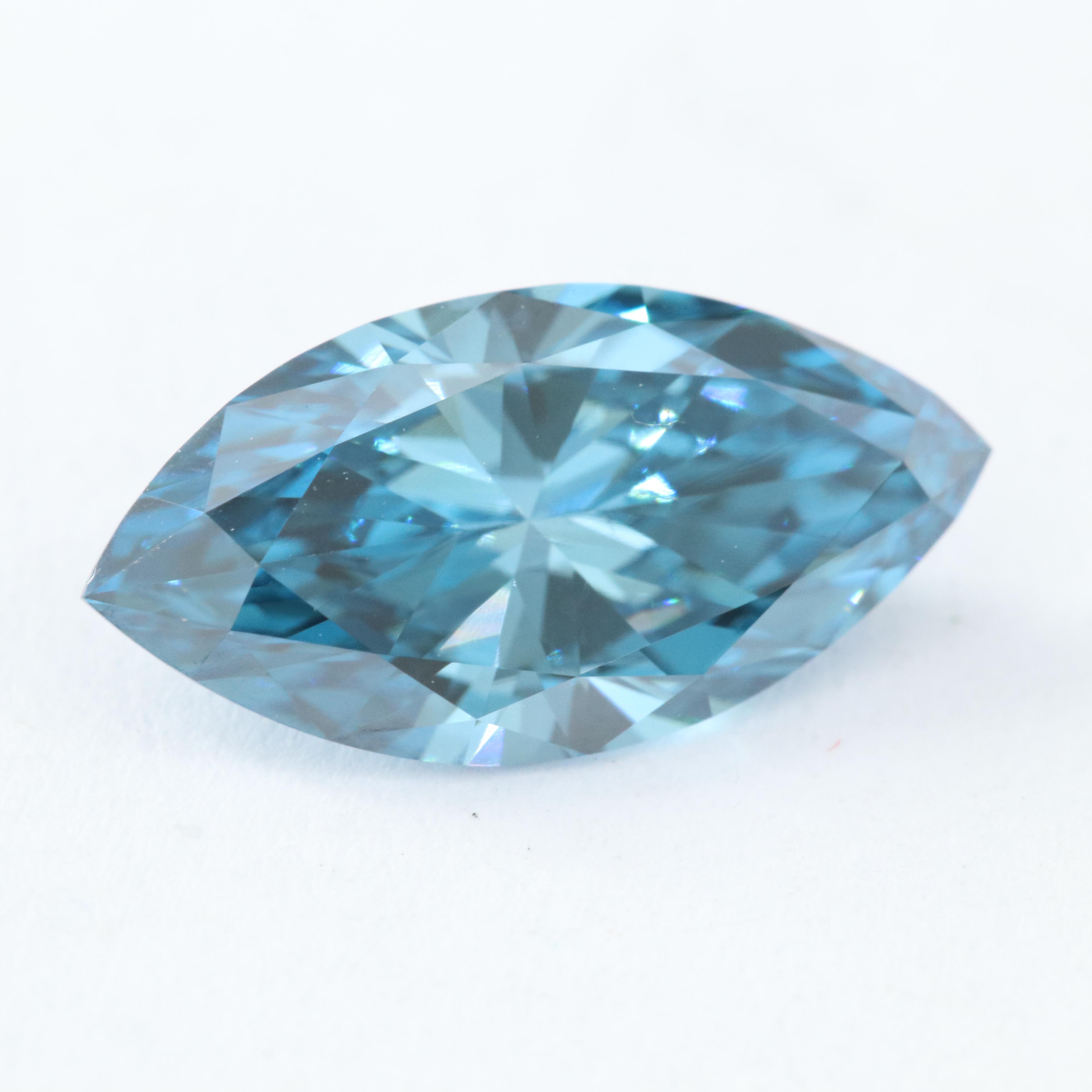 Loose 1.69 CT Fancy Deep Blue Diamond