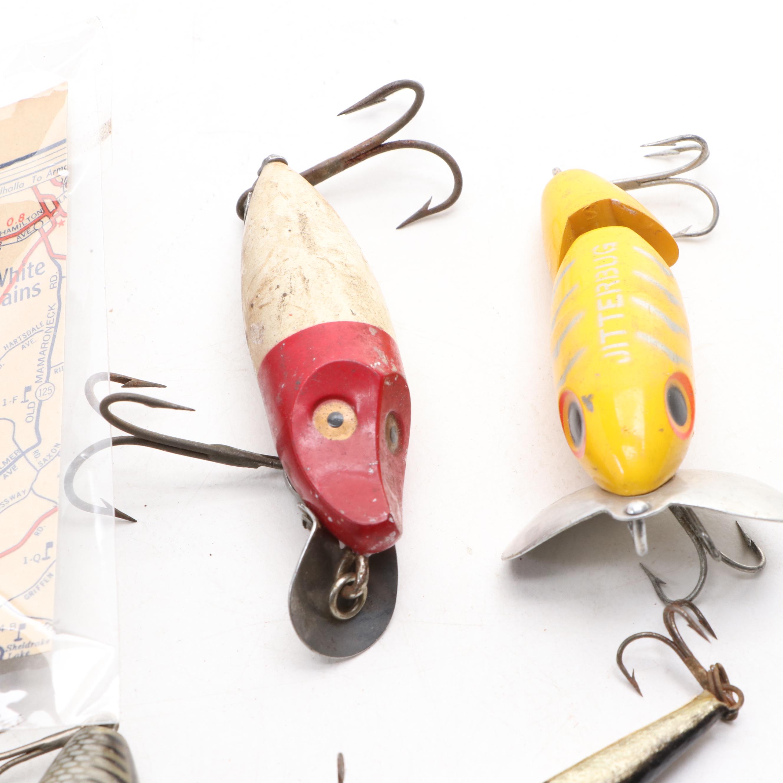 Rapala, Heddon, Fred Arbogast and More Fishing Lures, Early to Mid20th