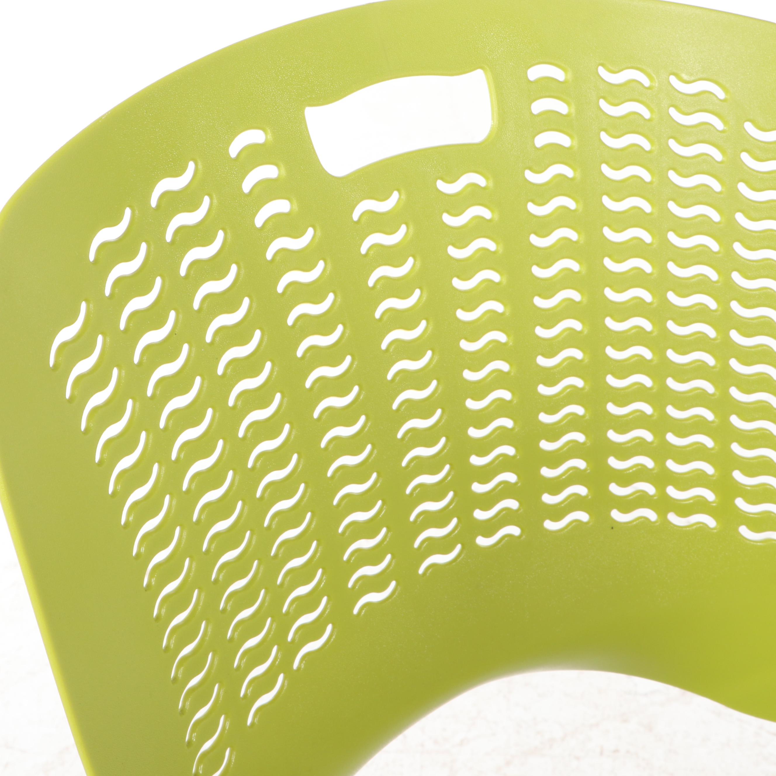 Pair of Safco "Sassy" Powder-Coated Metal and Molded Plastic Stacking Bar Stools