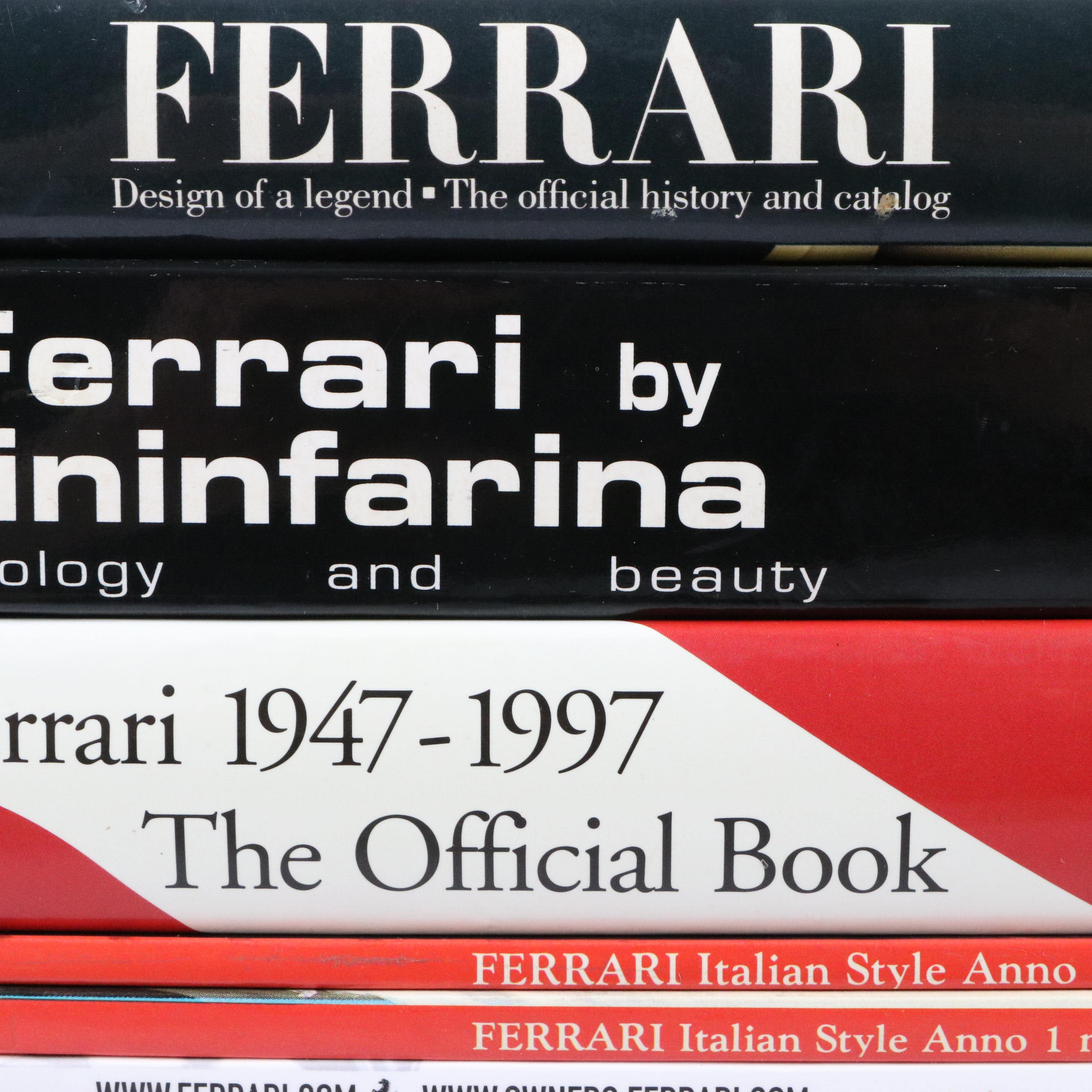 "Ferrari, 1947–1997" with More Ferrari Books and USB Key Chain