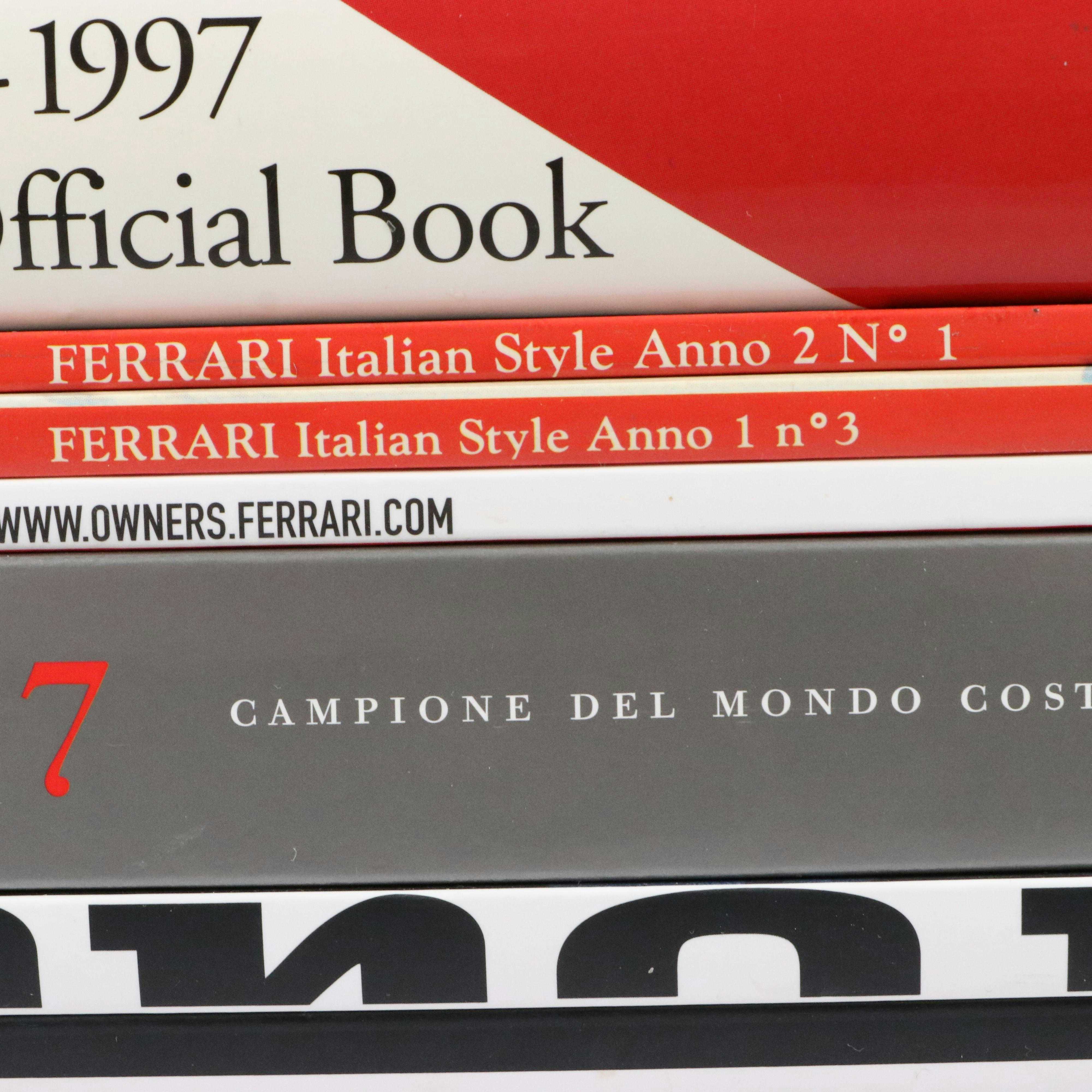 "Ferrari, 1947–1997" with More Ferrari Books and USB Key Chain