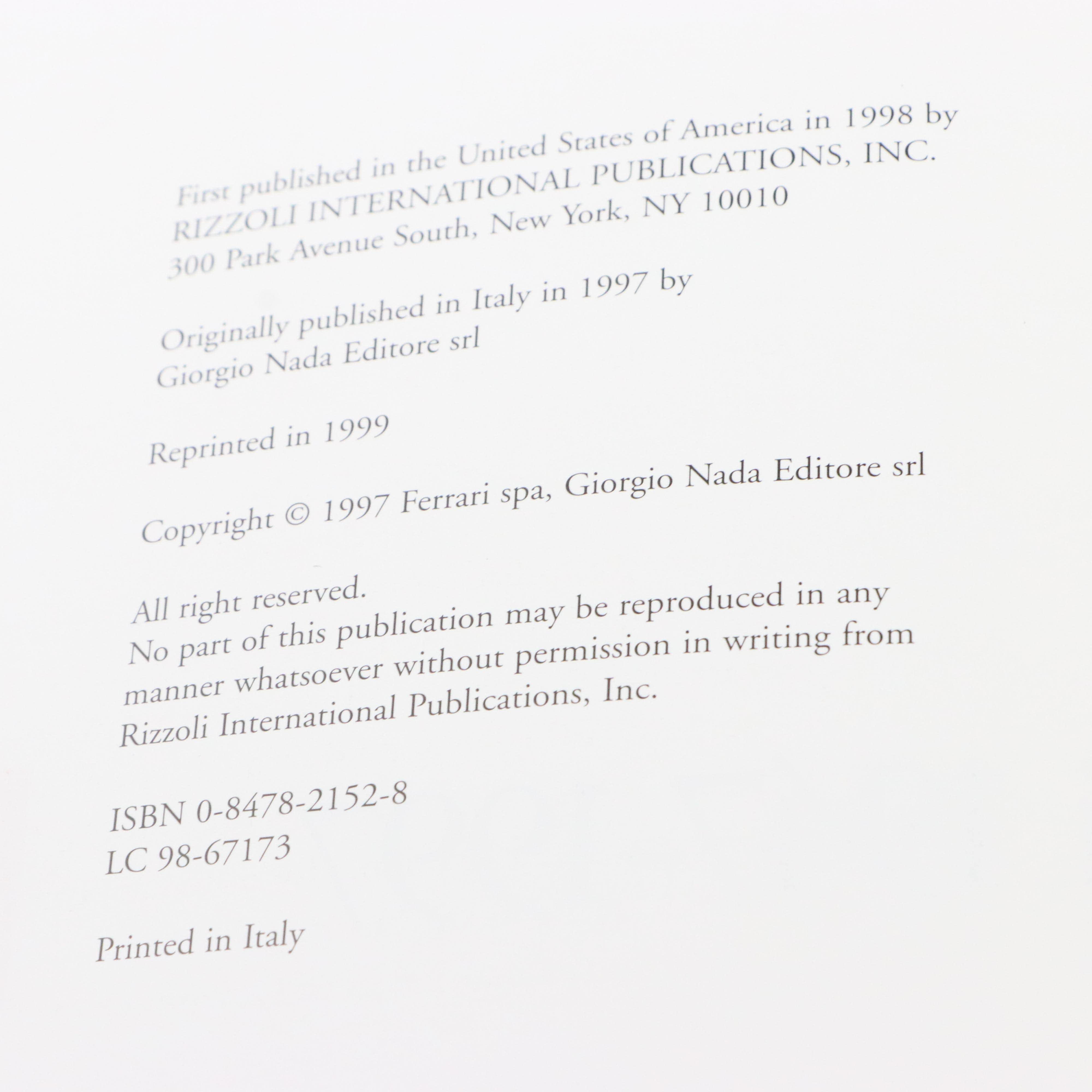 "Ferrari, 1947–1997" with More Ferrari Books and USB Key Chain