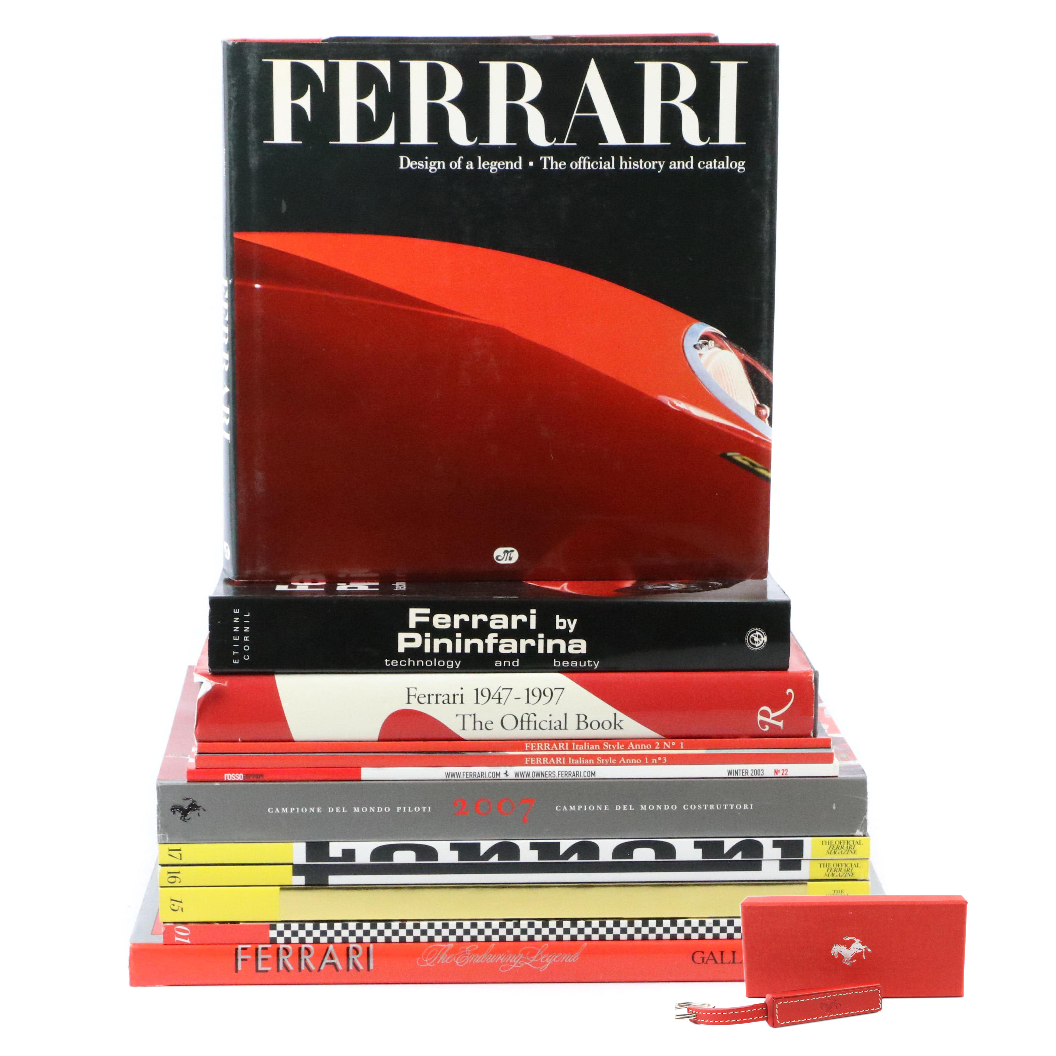 "Ferrari, 1947–1997" with More Ferrari Books and USB Key Chain