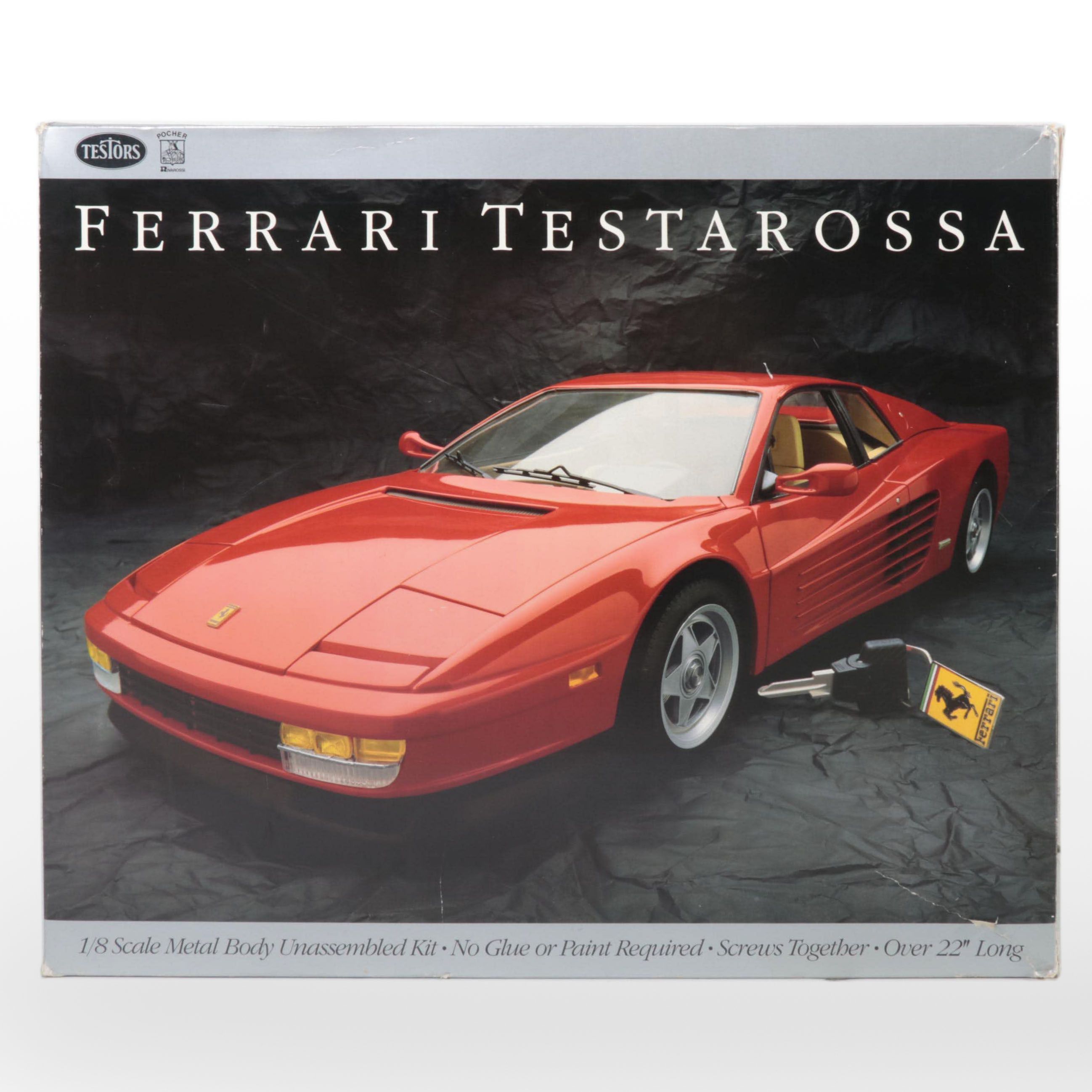 Testors "Ferrari Testarossa" 1/8" Scale Metal Body Model