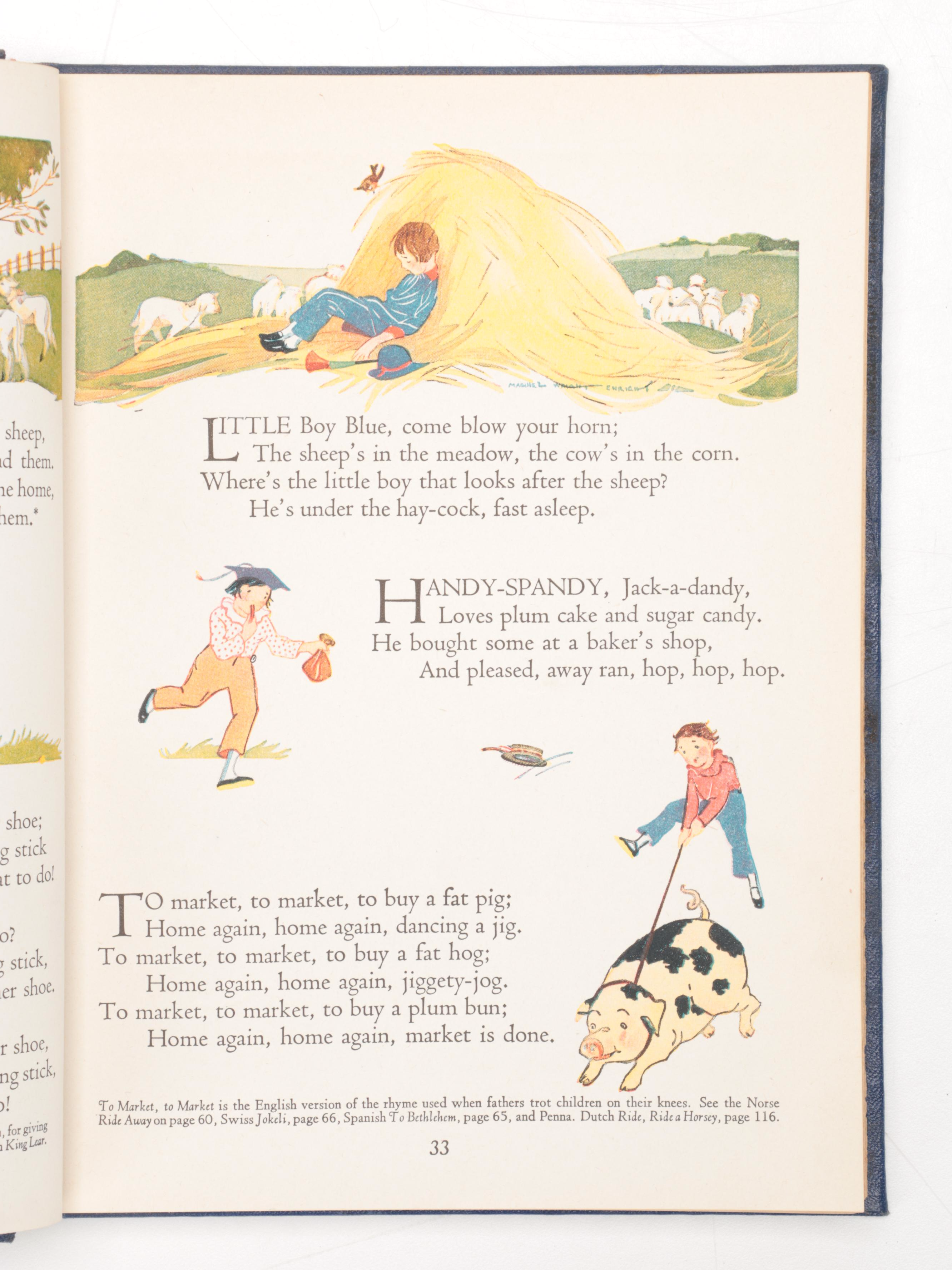 "My Book House" Children's Volumes with House-Shaped Shelf, 1930s