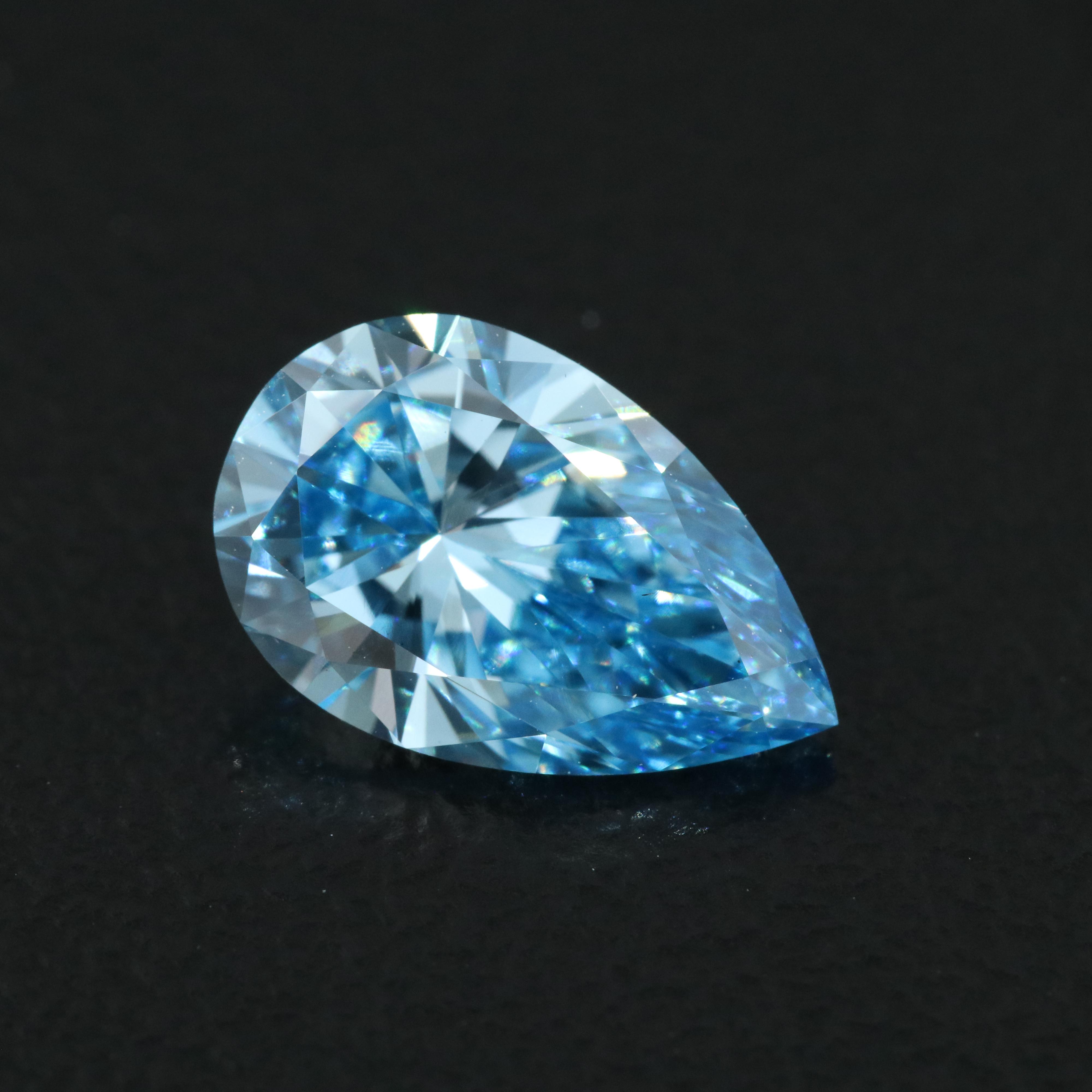 Loose 1.51 CT Fancy Intense Blue Diamond