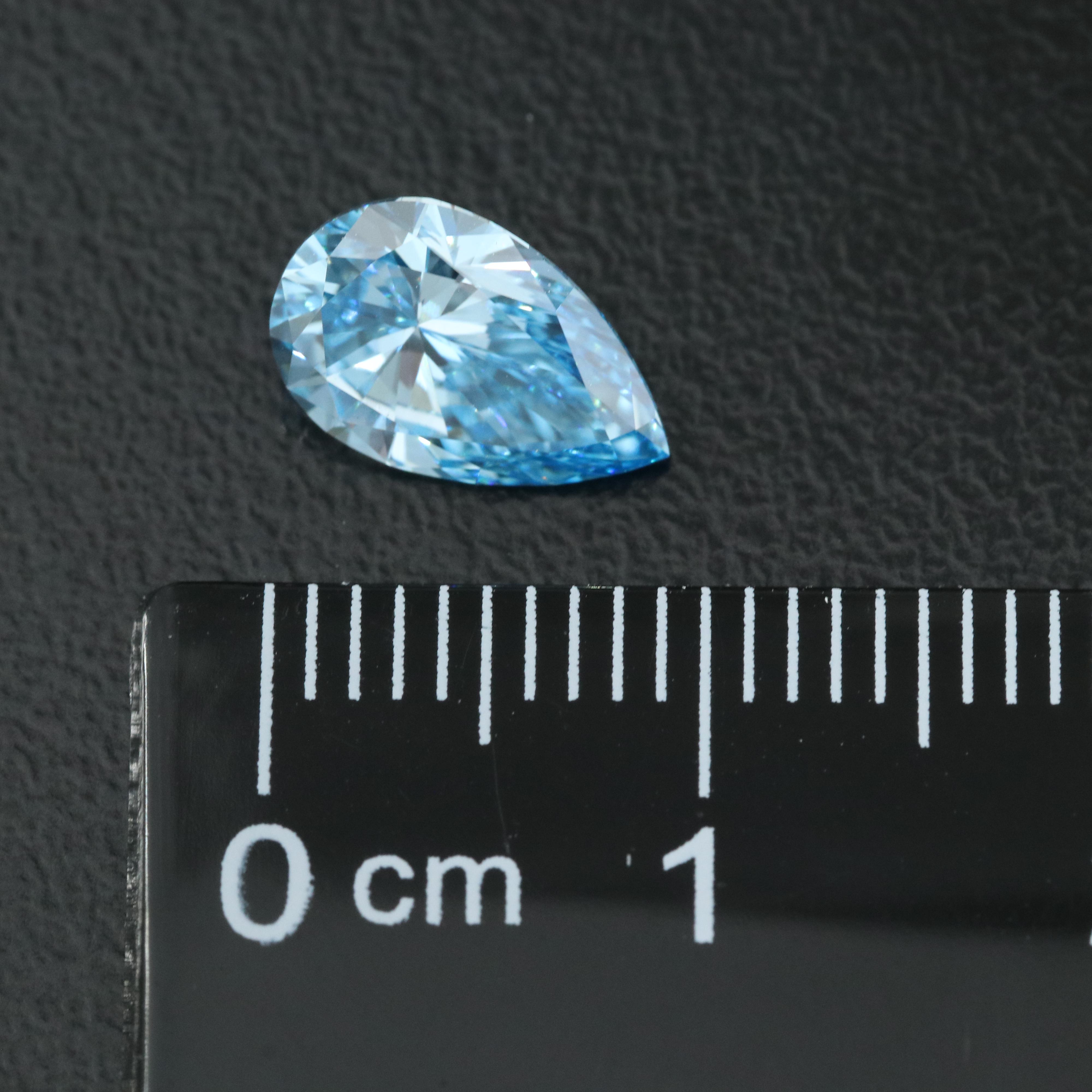Loose 1.51 CT Fancy Intense Blue Diamond