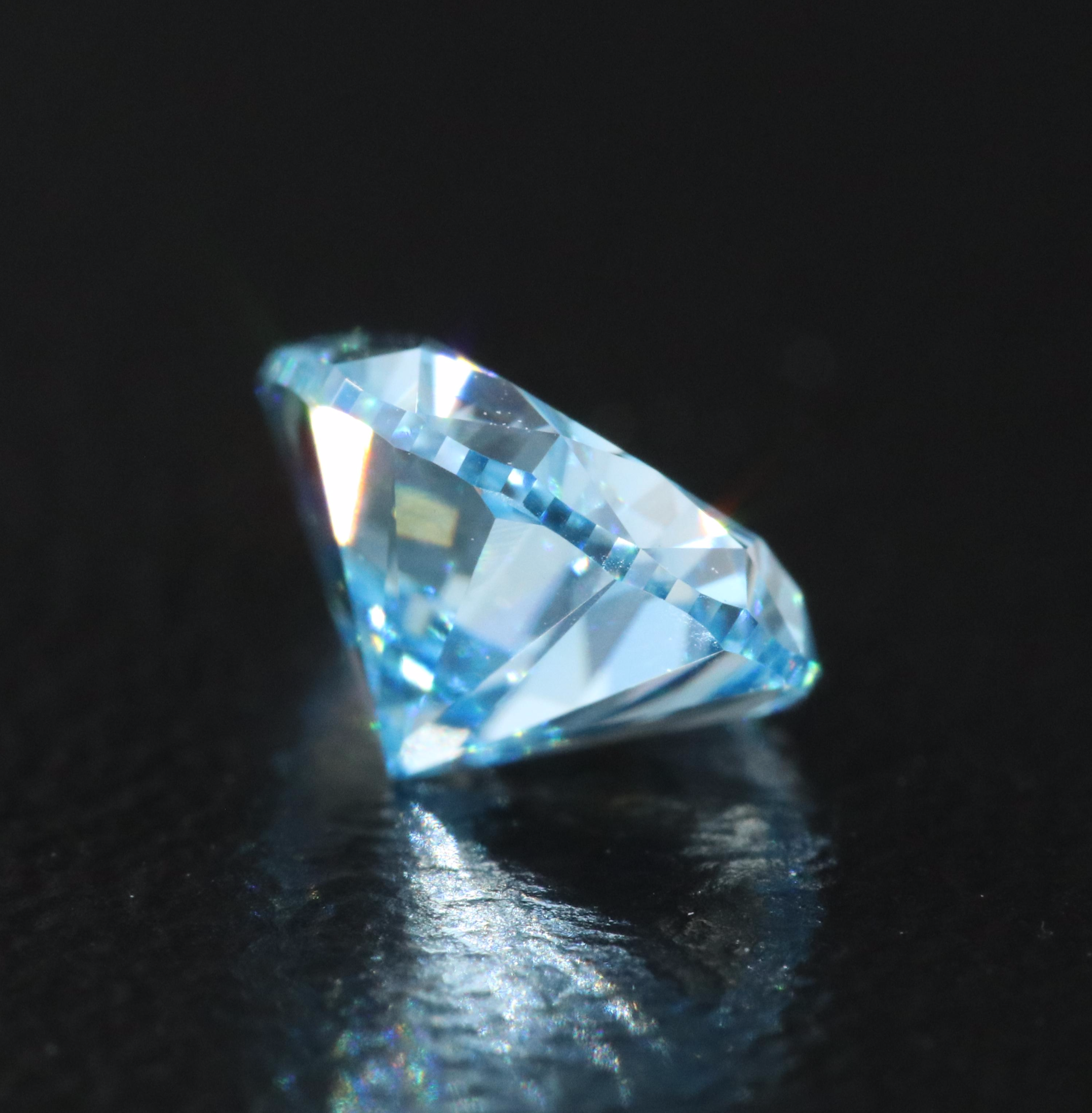 Loose 1.51 CT Fancy Intense Blue Diamond