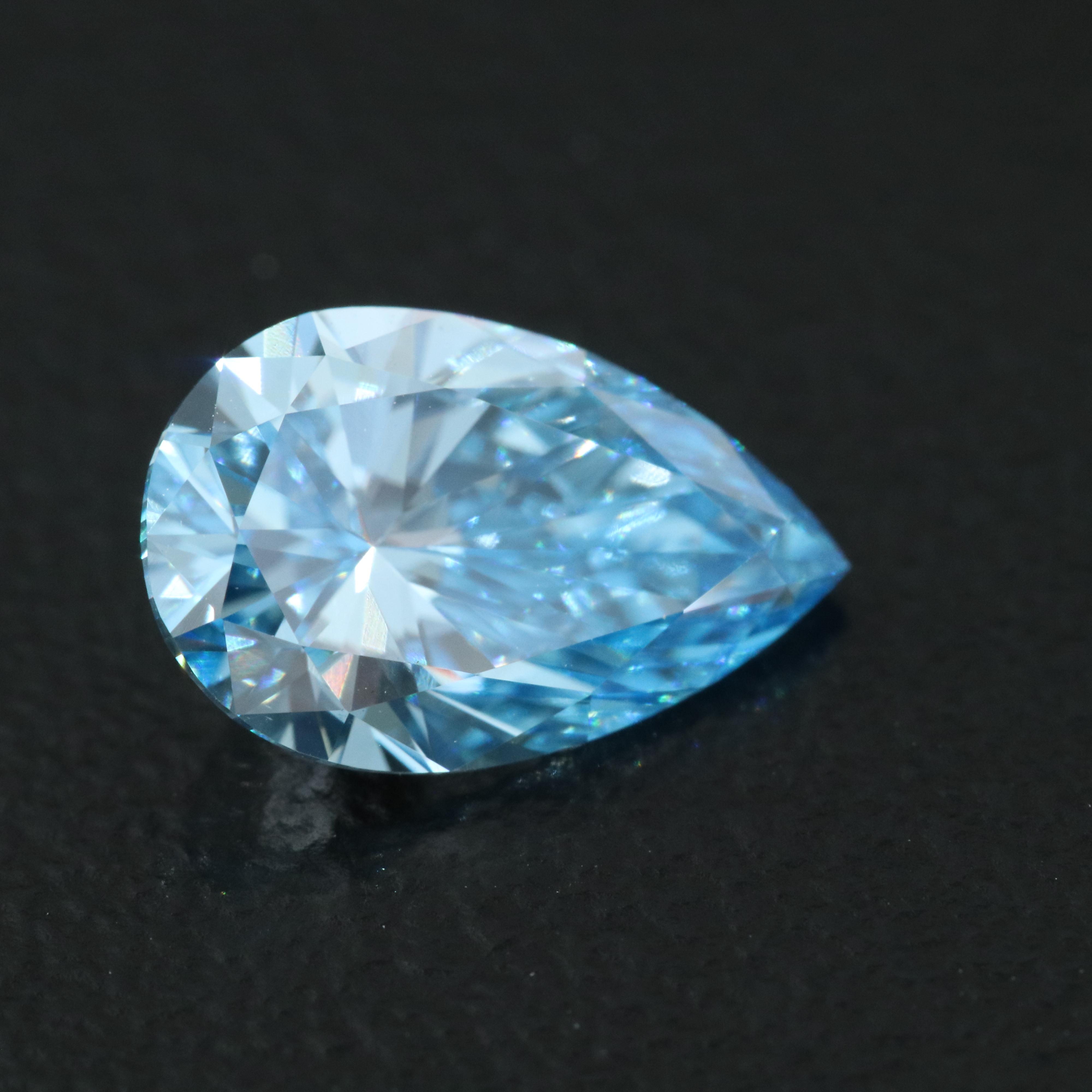 Loose 1.51 CT Fancy Intense Blue Diamond