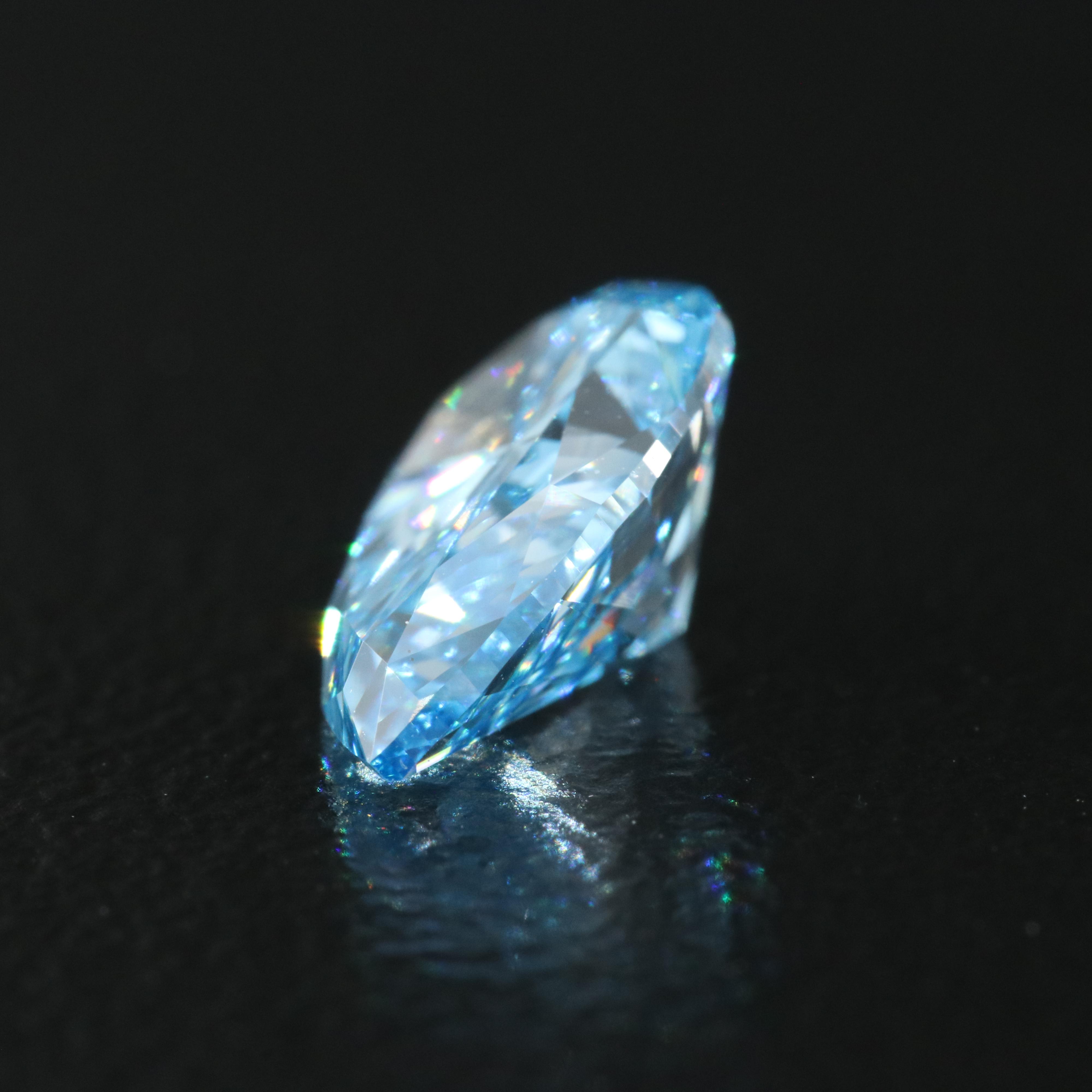 Loose 1.51 CT Fancy Intense Blue Diamond