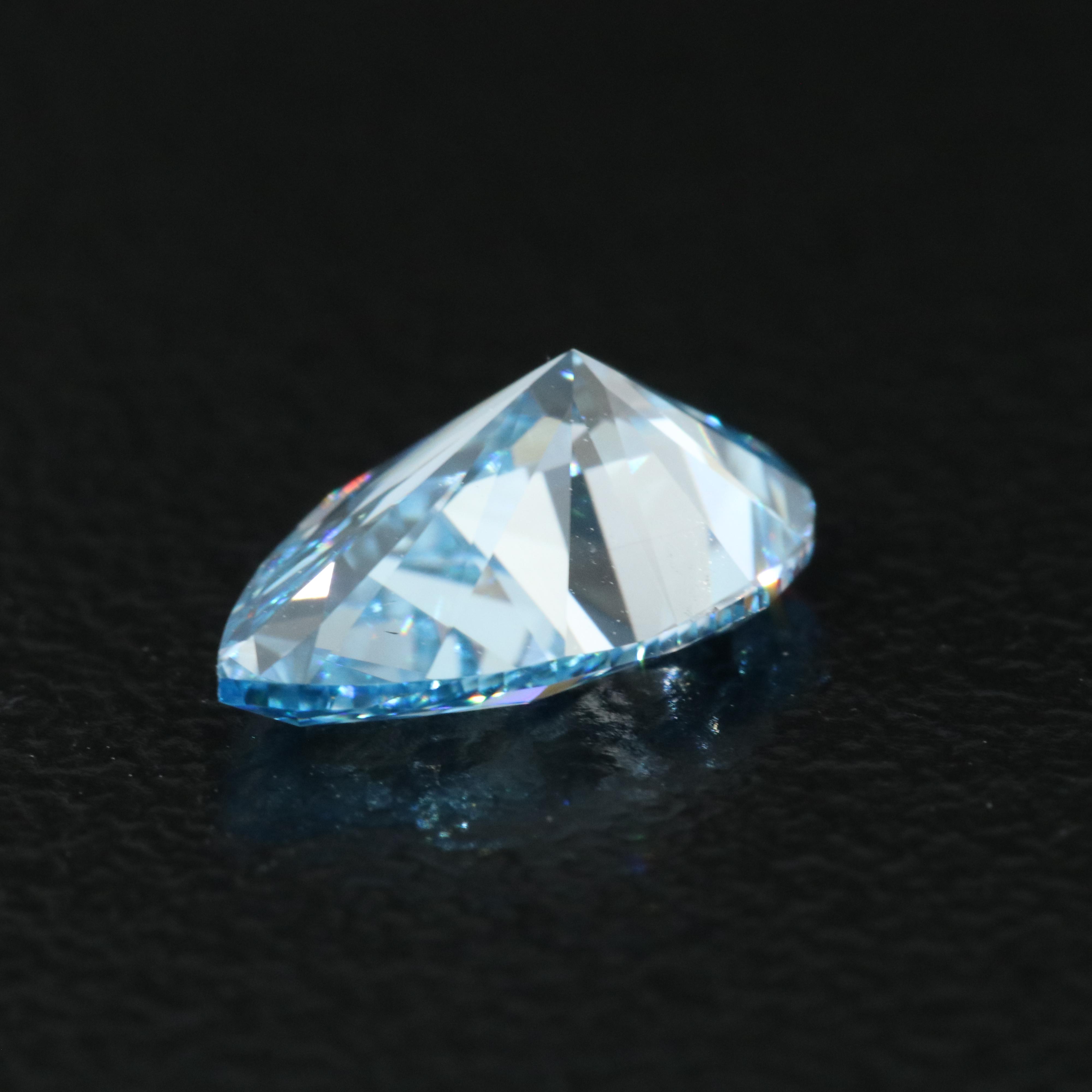 Loose 1.51 CT Fancy Intense Blue Diamond