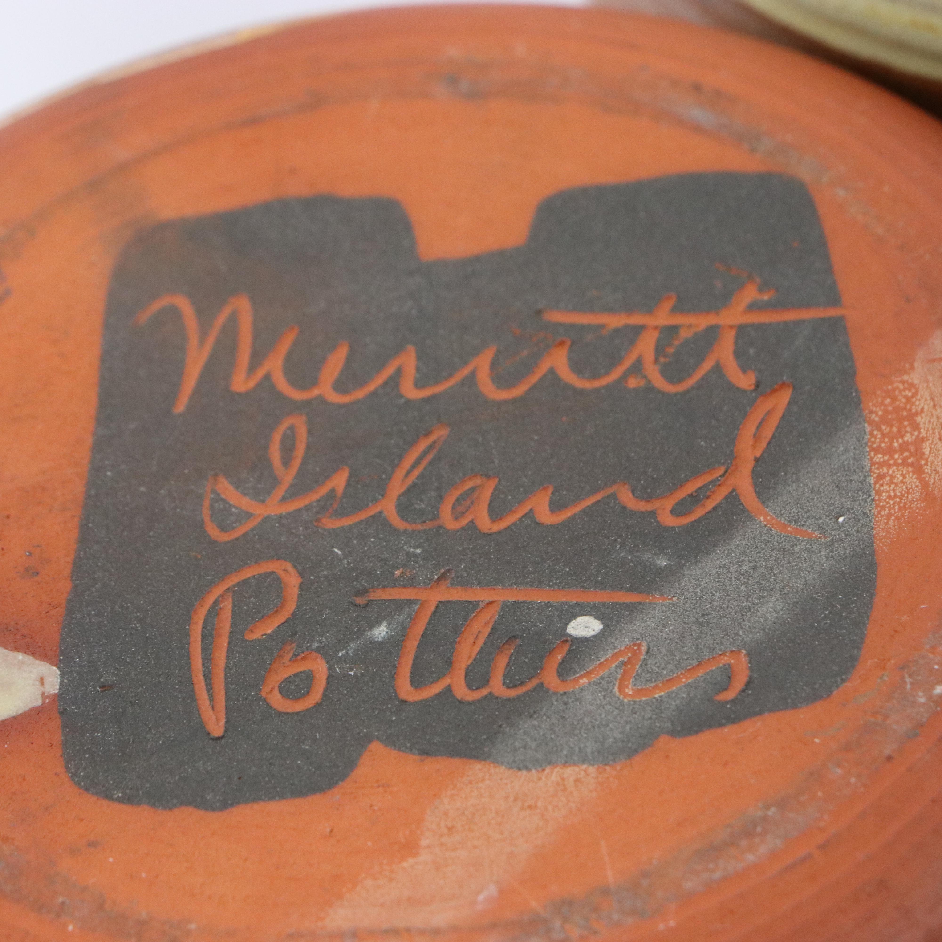 Merritt Island Pottery Hand Thrown Soup Bowls and Bowls, Late 20th C.