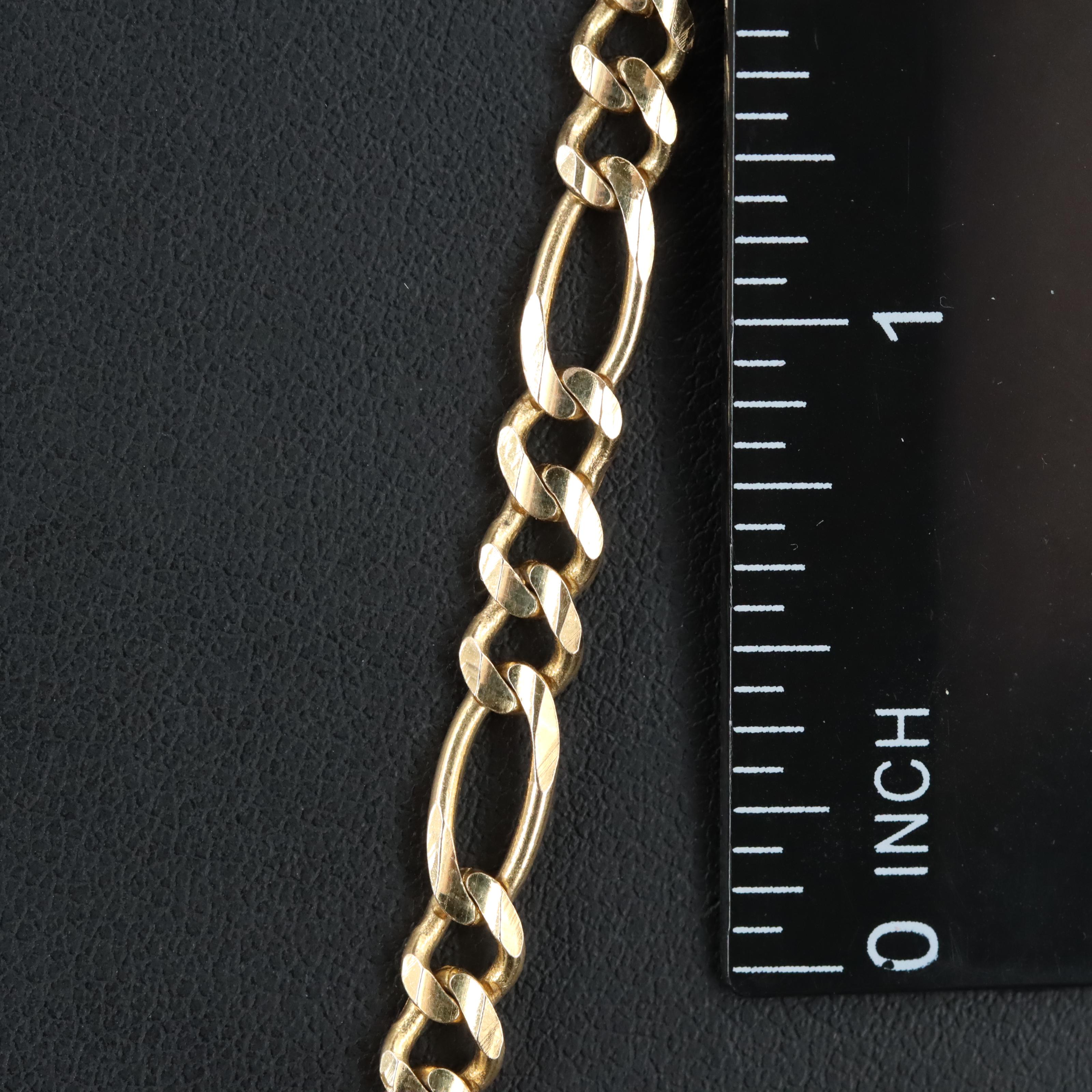 14K Figaro Chain Necklace