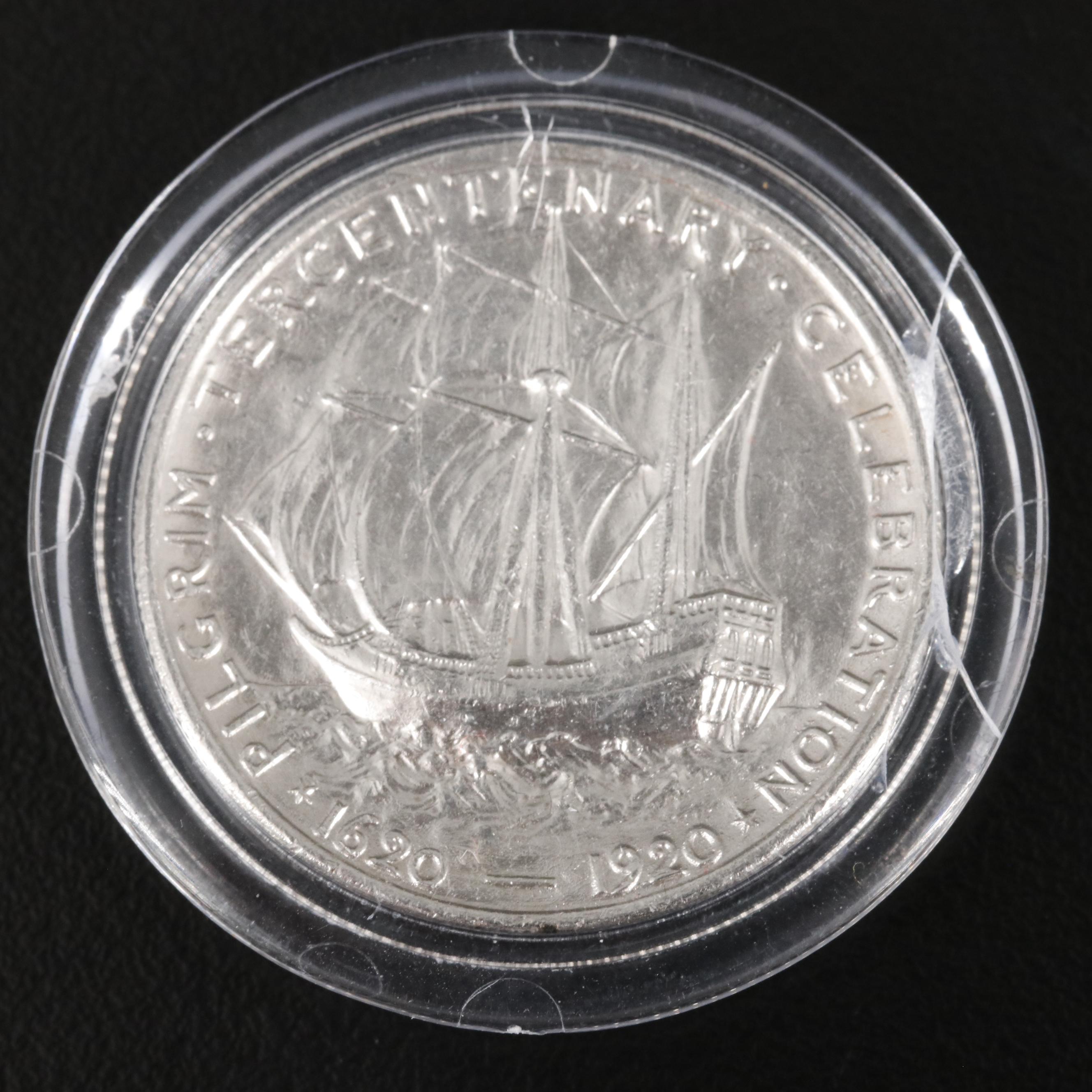 1920 Pilgrim Tercentenary Commemorative Silver Half Dollar