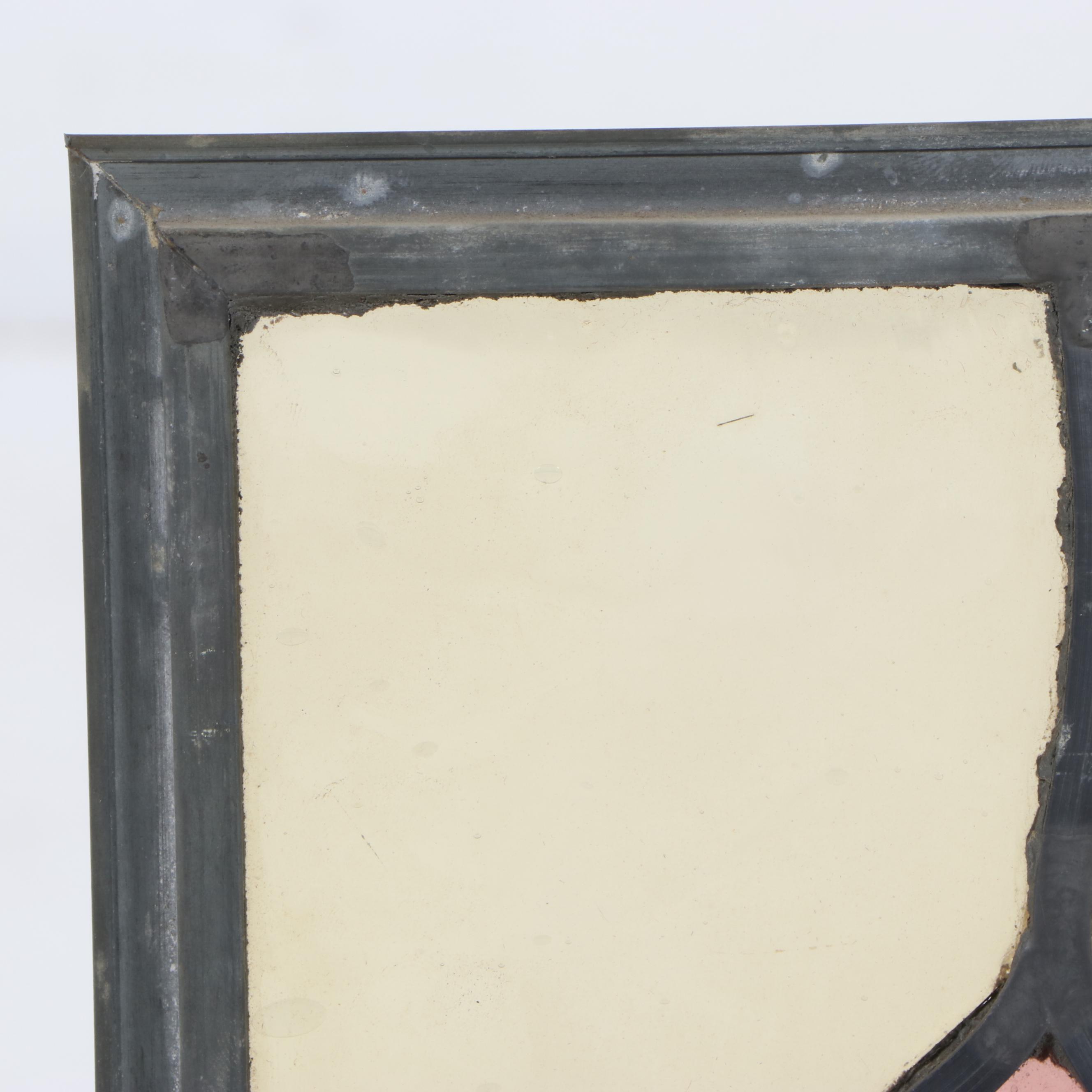 Art Nouveau Style Stained Glass Panel