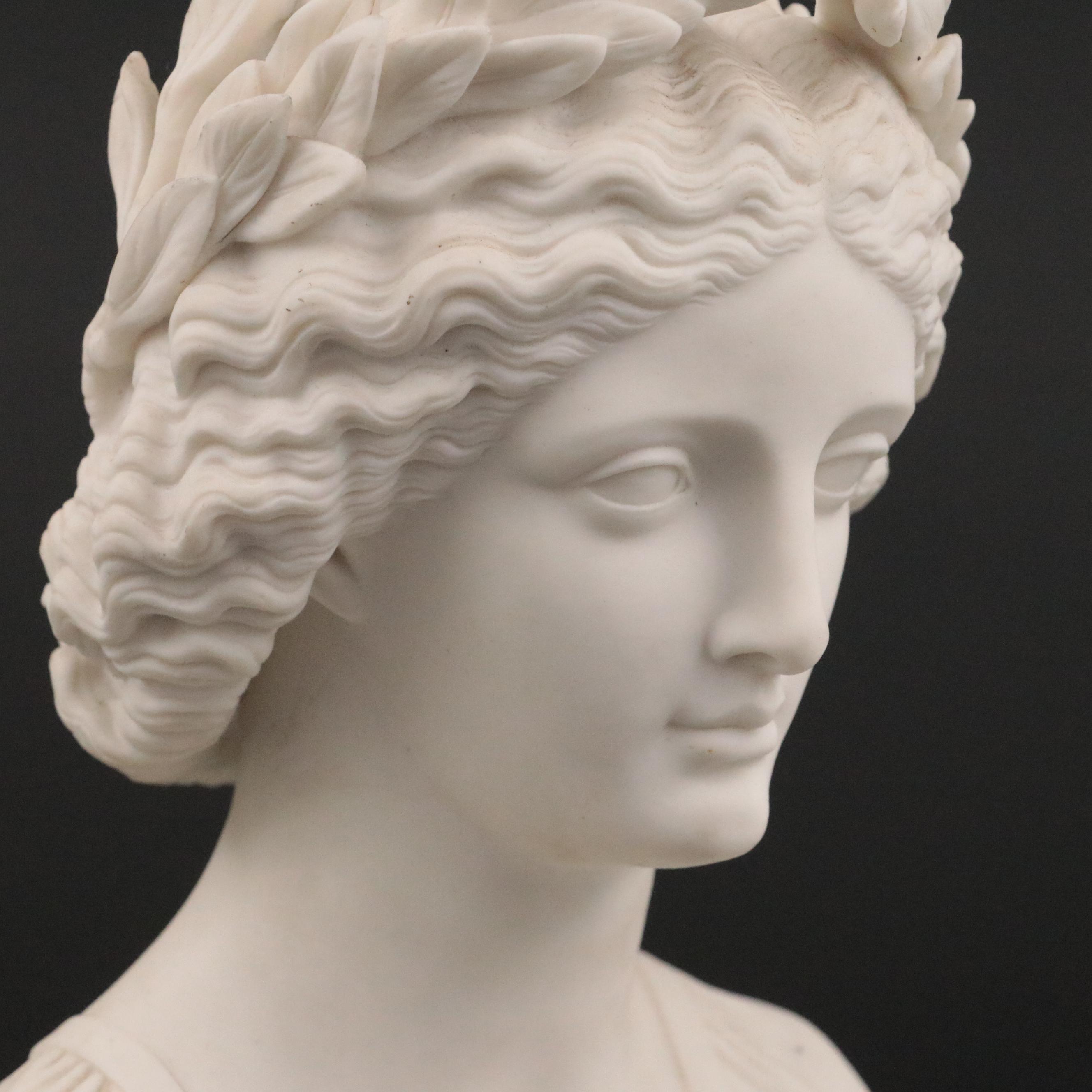 Classical Style Parian Bust