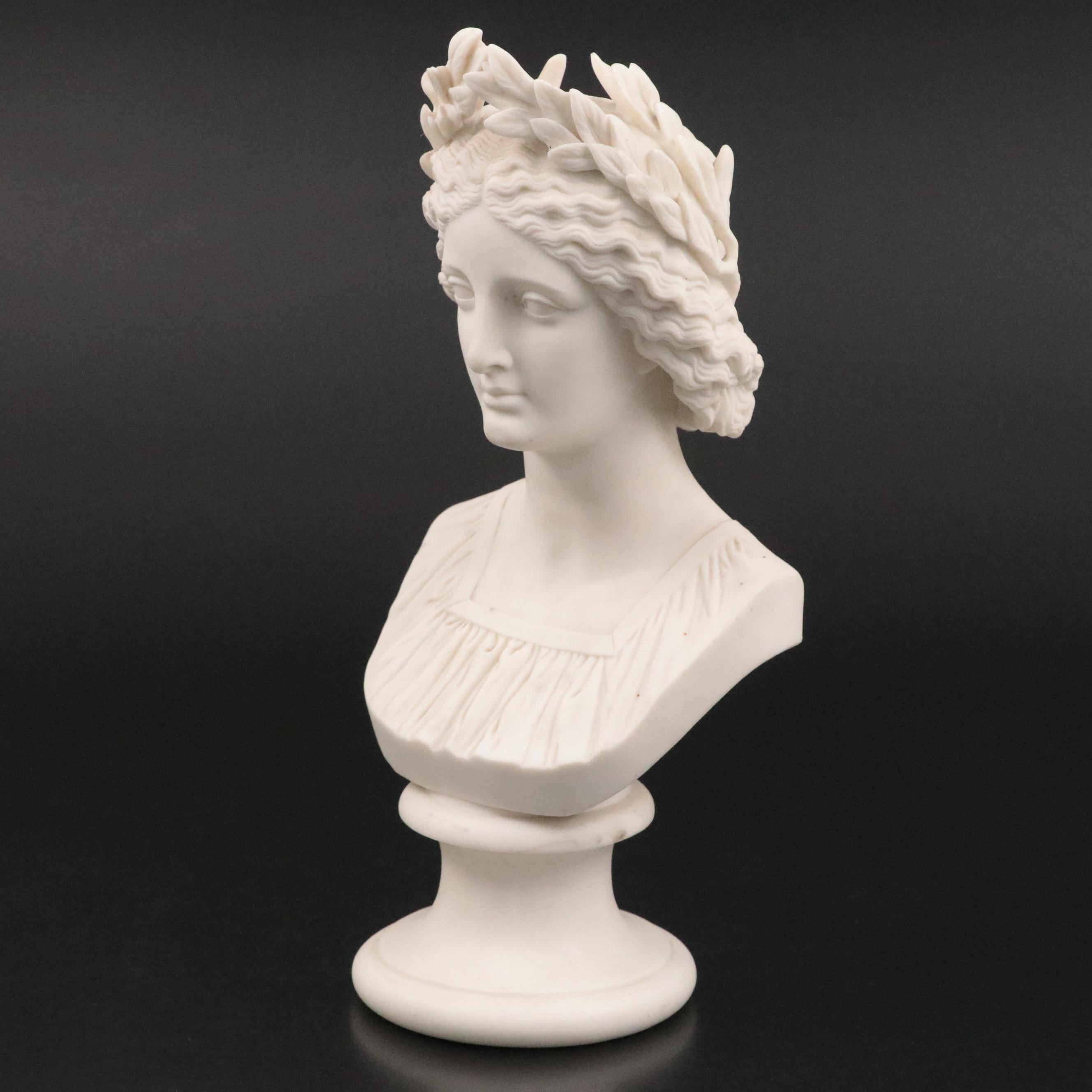 Classical Style Parian Bust