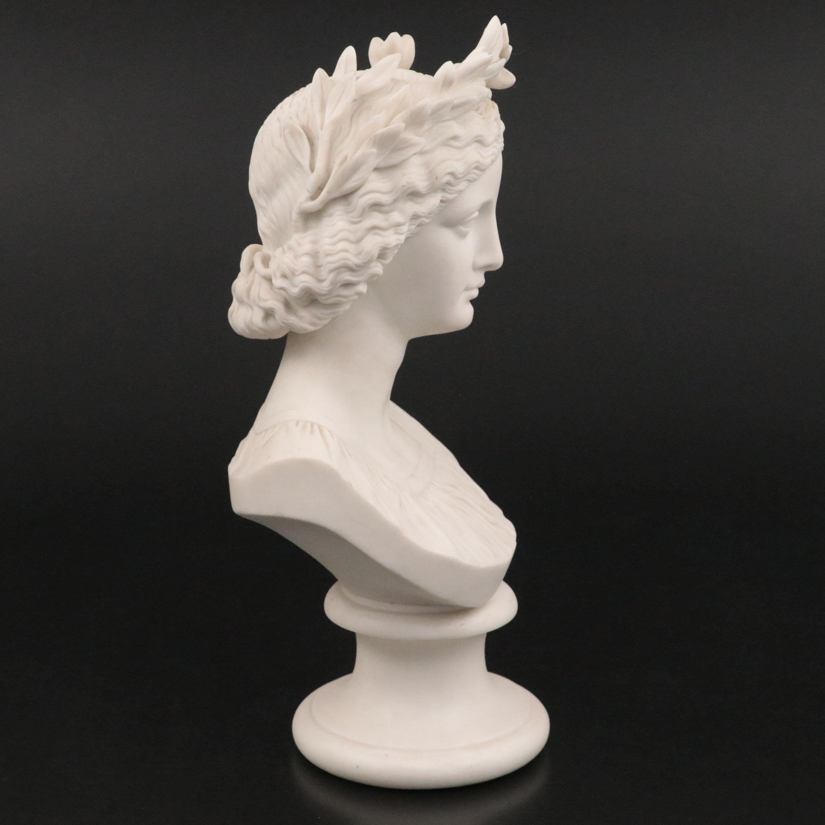 Classical Style Parian Bust
