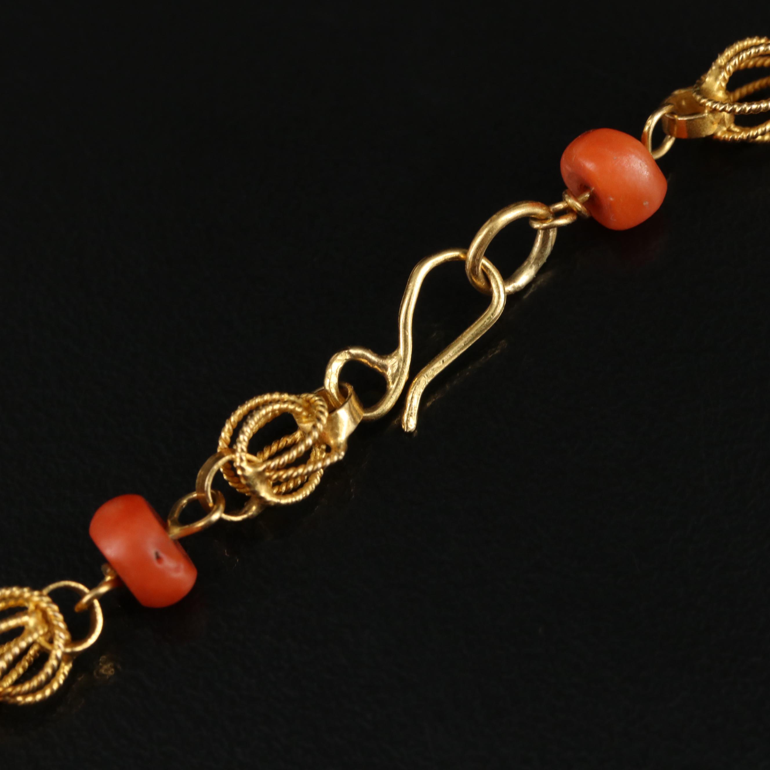 18K Coral Necklace