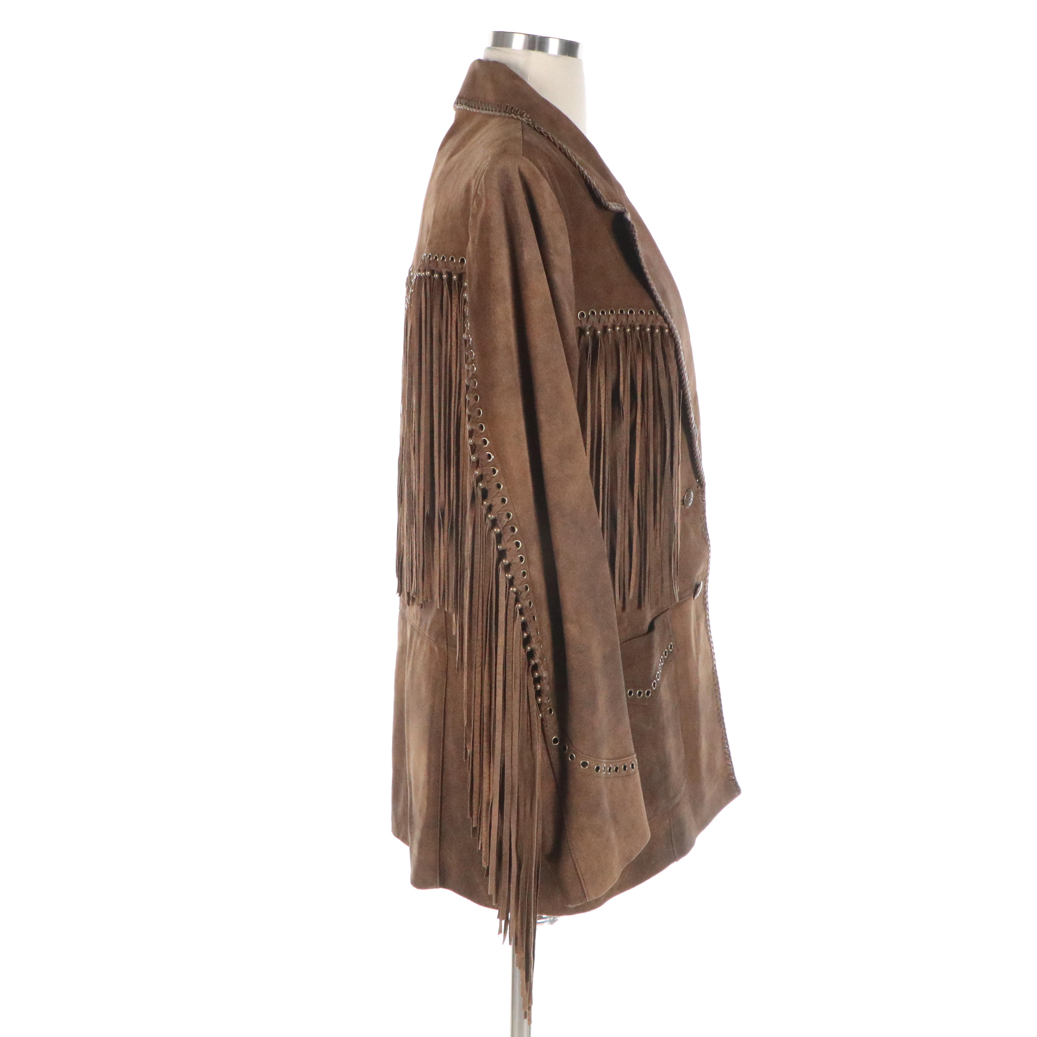 Cripple Creek Suede Jacket and Outback Trading Company Gold Dust Hat