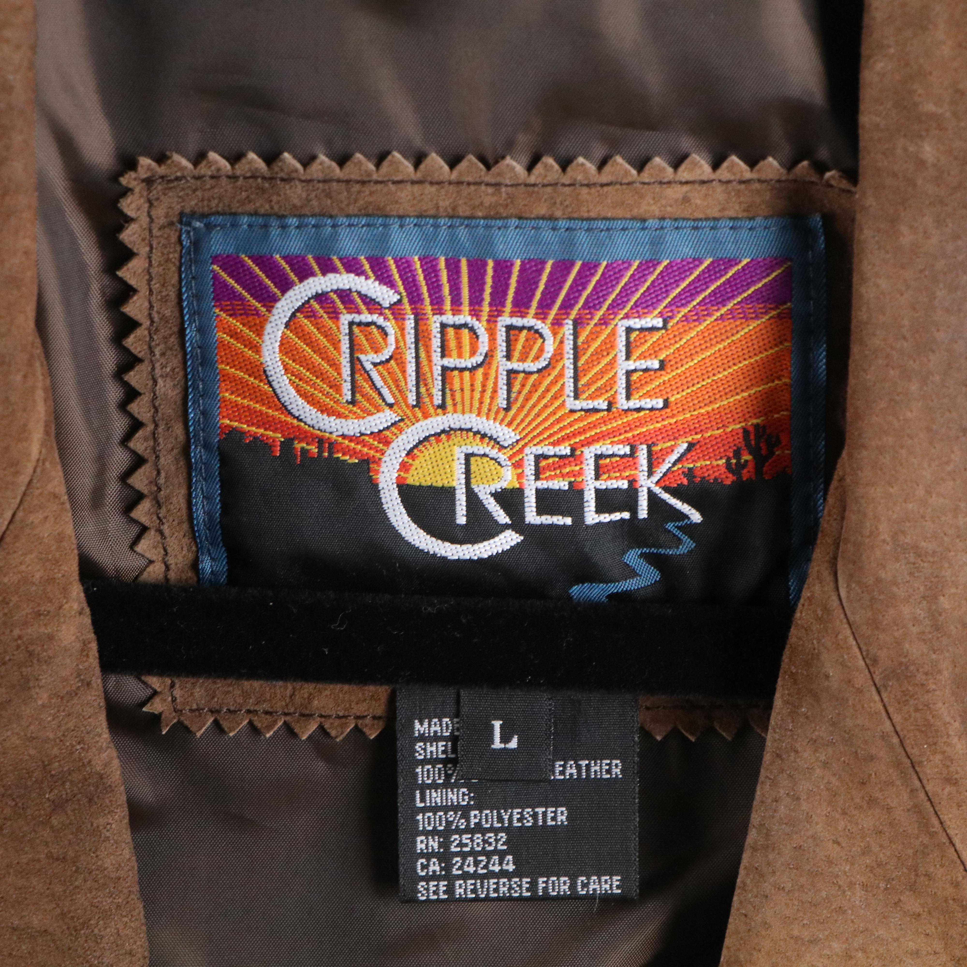Cripple Creek Suede Jacket and Outback Trading Company Gold Dust Hat