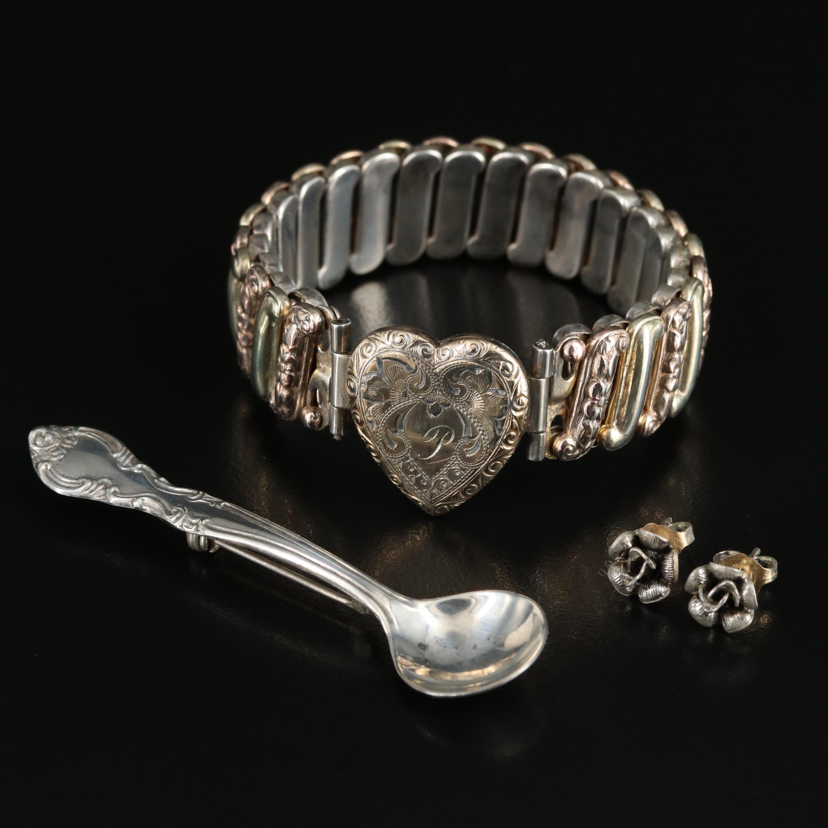 Vintage and Antique Jewelry Collection Featuring Sterling